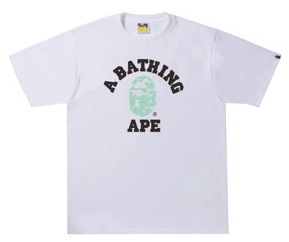 BAPE Text Code Camo College Tee White - Restock AveBAPE Text Code Camo College Tee WhiteRestock AveRestock AveXL95936883Restock Ave