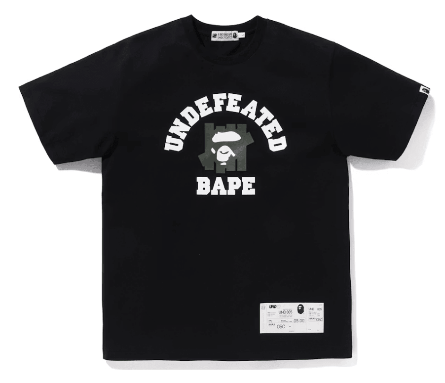 BAPE x Undefeated College Tee (FW22) Black Sz 3XL - Restock AveBAPE x Undefeated College Tee (FW22) Black Sz 3XLRestock AveRestock Ave3XL47870579Restock Ave