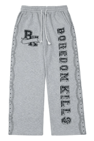 Boredom Kills BK University Sweatpants Heather Grey - Restock AveBoredom Kills BK University Sweatpants Heather GreyRestock AveRestock AveXL18072947Restock Ave