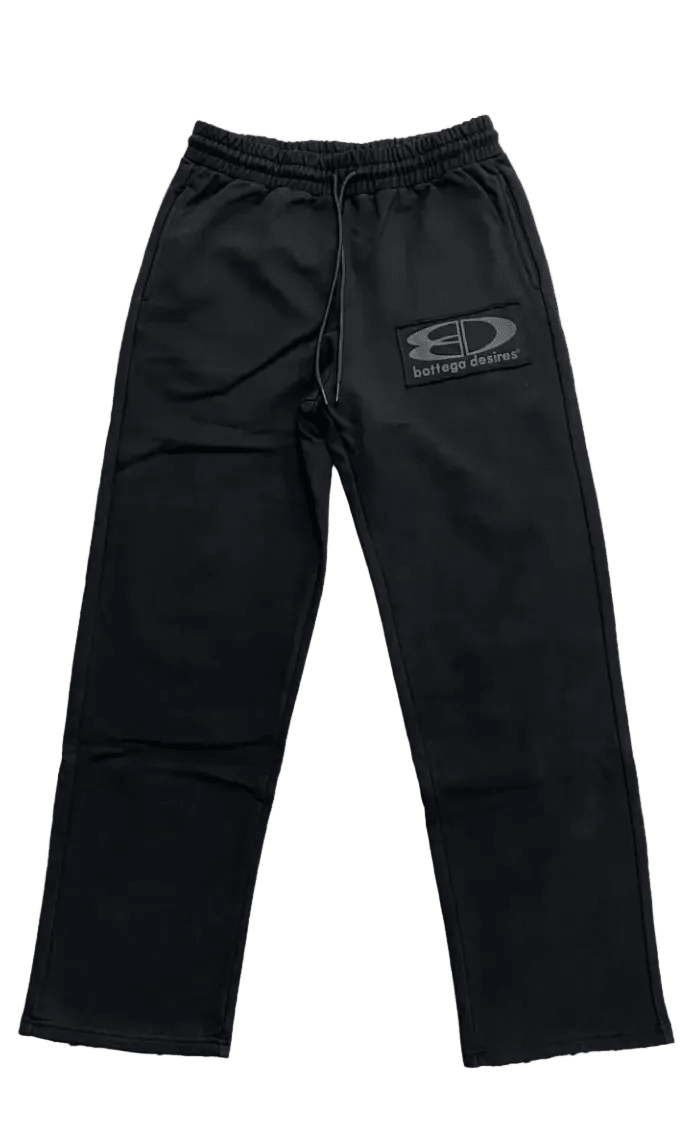 Bottega Desires logo-patch track pants - Restock AveBottega Desires logo-patch track pantsRestock AveRestock AveL93191027Restock Ave