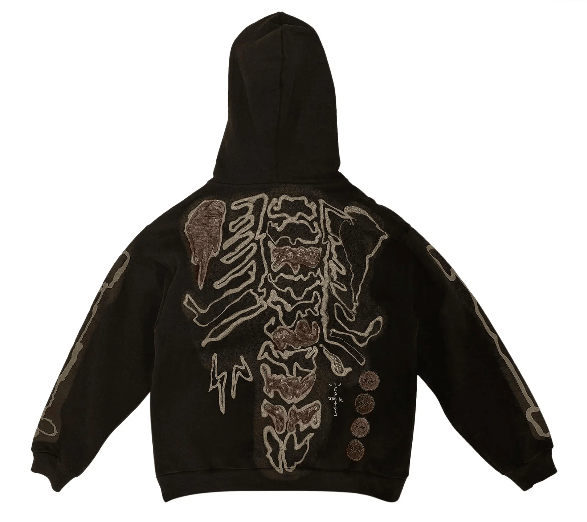 Cactus Jack by Travis Scott x Fragment Skeleton Graffiti Full Zip Hoodie Redux Brown - Restock AveCactus Jack by Travis Scott x Fragment Skeleton Graffiti Full Zip Hoodie Redux BrownRestock AveRestock AveL48372083Restock Ave