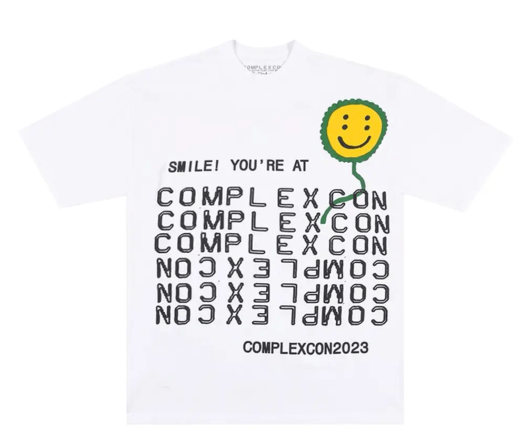 Cactus Plant Flea Market Complexcon Smile! Tee White - Restock AveCactus Plant Flea Market Complexcon Smile! Tee WhiteRestock AveRestock AveL55538291Restock Ave