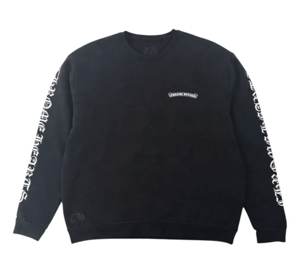 Chrome Hearts Scroll Logo Crewneck Sweatshirt - Restock AveChrome Hearts Scroll Logo Crewneck SweatshirtRestock AveRestock AveL67423603Restock Ave