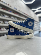 Converse Chuck Taylor All Star 70 Hi Comme des Garcons PLAY Blue Quartz Sz 7 (PREOWNED ) (NO BOX) - Restock AveConverse Chuck Taylor All Star 70 Hi Comme des Garcons PLAY Blue Quartz Sz 7 (PREOWNED ) (NO BOX)Restock AveRestock Ave7Restock Ave