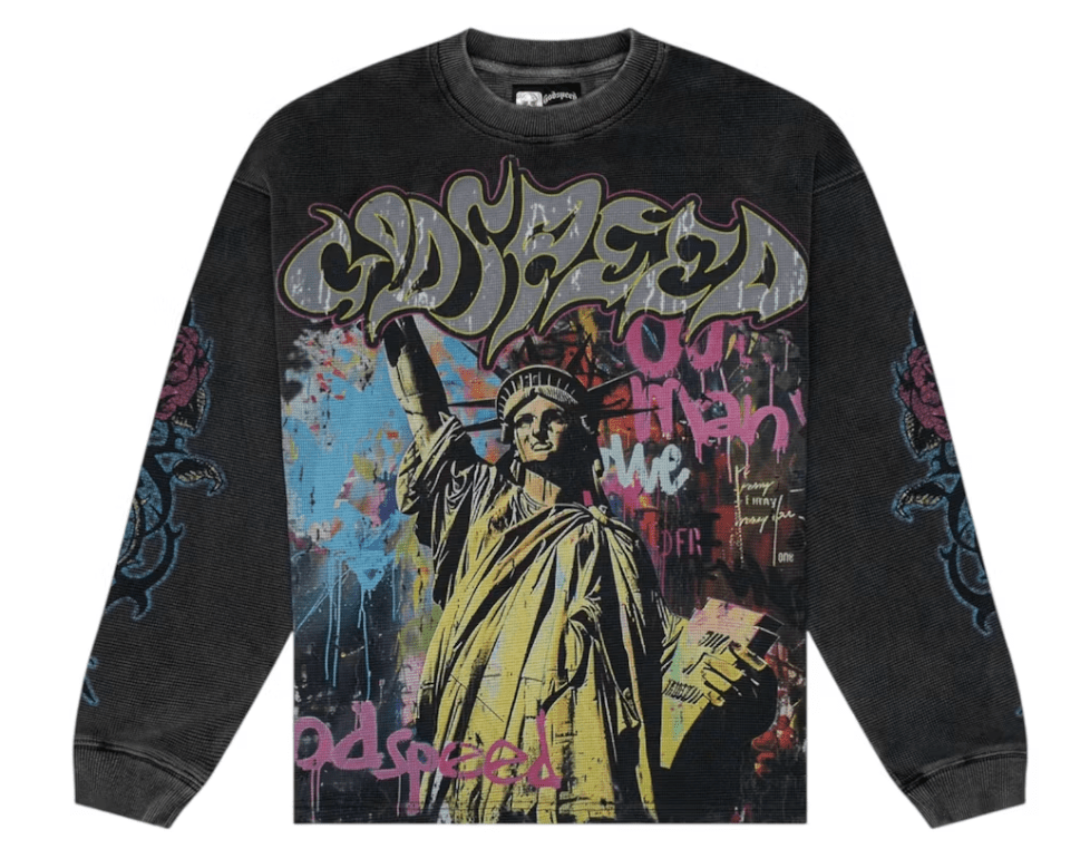 Godspeed Vandal L/S Thermal Grey Wash - Restock AveGodspeed Vandal L/S Thermal Grey WashRestock AveRestock AveLRestock Ave