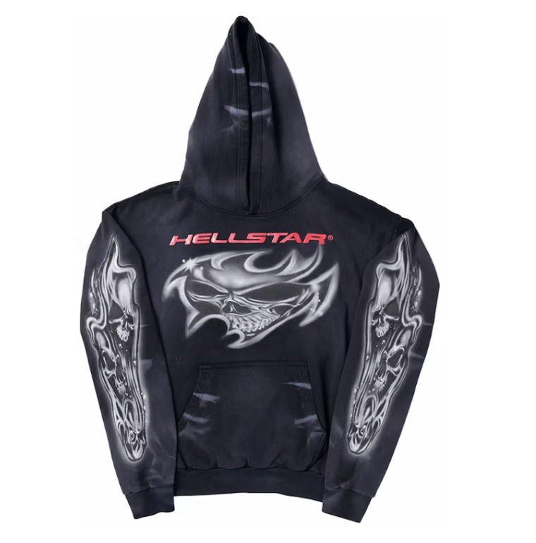 Hellstar Airbrushed Skull Hoodie Black - Restock AveHellstar Airbrushed Skull Hoodie BlackRestock AveRestock AveXL13153651Restock Ave