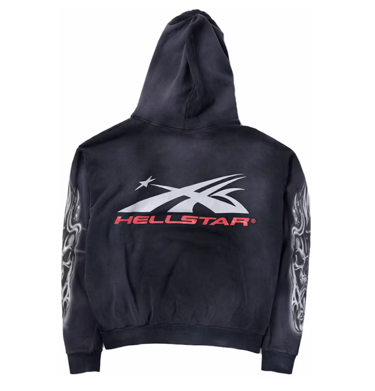 Hellstar Airbrushed Skull Hoodie Black - Restock AveHellstar Airbrushed Skull Hoodie BlackRestock AveRestock AveXL13153651Restock Ave