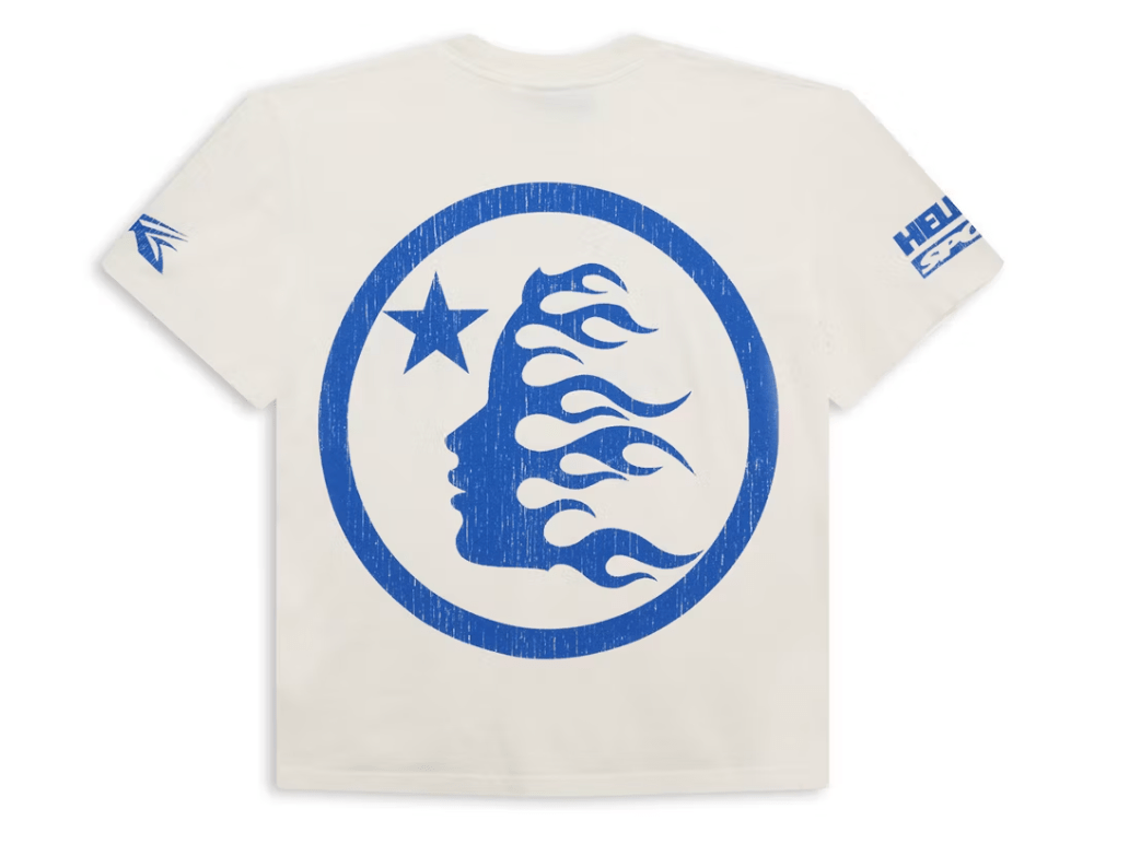 Hellstar Beat Us! T-shirt White/Blue - Restock AveHellstar Beat Us! T-shirt White/BlueRestock AveRestock AveL32447091Restock Ave