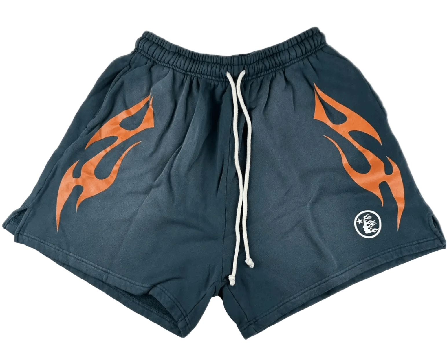 HELLSTAR Hellstar Green/Orange Flame Shorts - Restock AveHELLSTAR Hellstar Green/Orange Flame ShortsRestock AveRestock AveL63580531Restock Ave