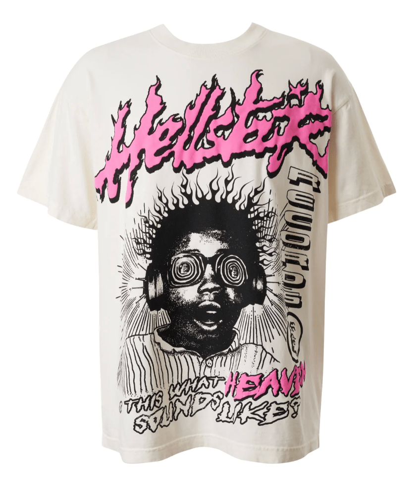 Hellstar Is This What Heaven Sounds Like? White T-Shirt - Restock AveHellstar Is This What Heaven Sounds Like? White T-ShirtRestock AveRestock AveLRestock Ave