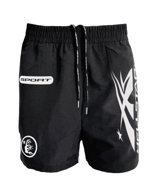 Hellstar Sport Athletic Nylon Shorts Black/White - Restock AveHellstar Sport Athletic Nylon Shorts Black/WhiteRestock AveRestock AveM18595443Restock Ave