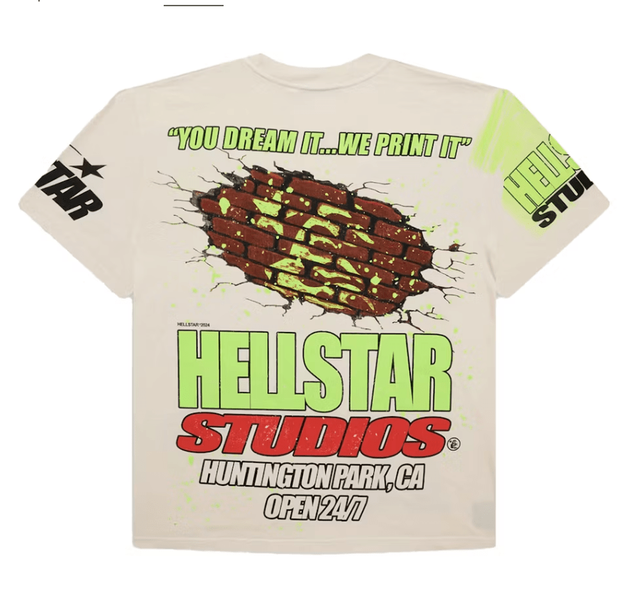 Hellstar Studios Brick Wall T-shirt White – Restock Ave Hellstar Studios Brick Wall T-shirt White – Restock Ave