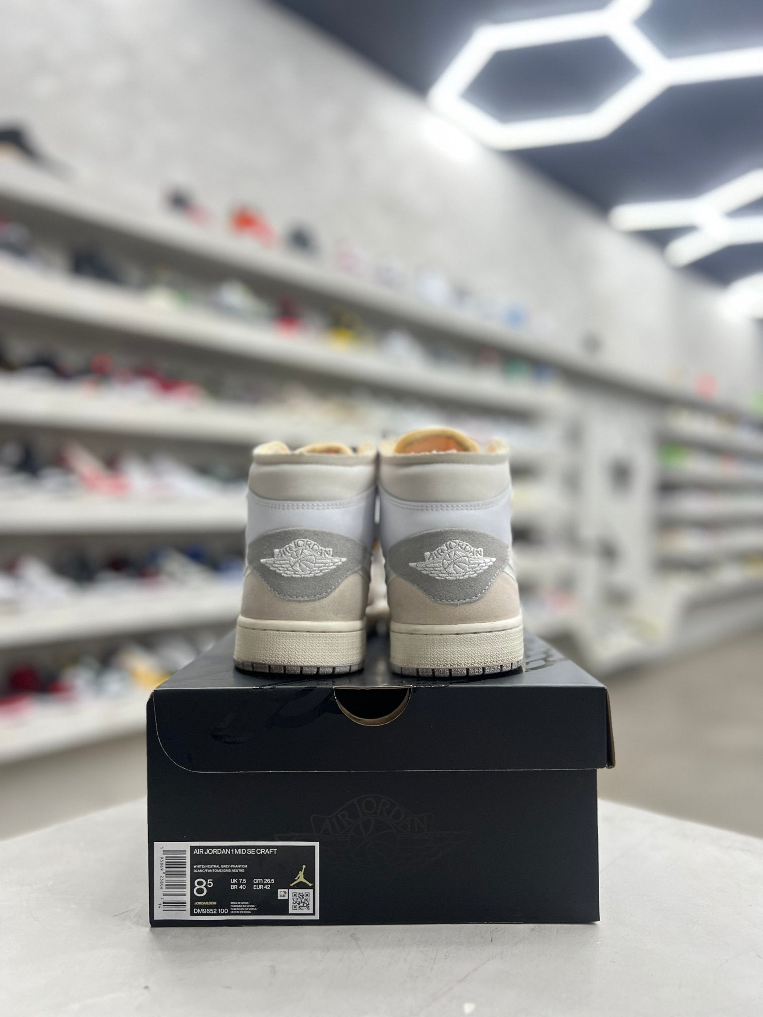 Jordan 1 Mid SE Craft Inside Out White Grey Sz 8.5 (PREOWNED) - Restock AveJordan 1 Mid SE Craft Inside Out White Grey Sz 8.5 (PREOWNED)Restock AveRestock Ave8.5Restock Ave