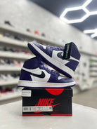 Jordan 1 Retro High Court Purple White Sz 5.5y (PREOWNED) - Restock AveJordan 1 Retro High Court Purple White Sz 5.5y (PREOWNED)Restock AveRestock Ave5.5YRestock Ave