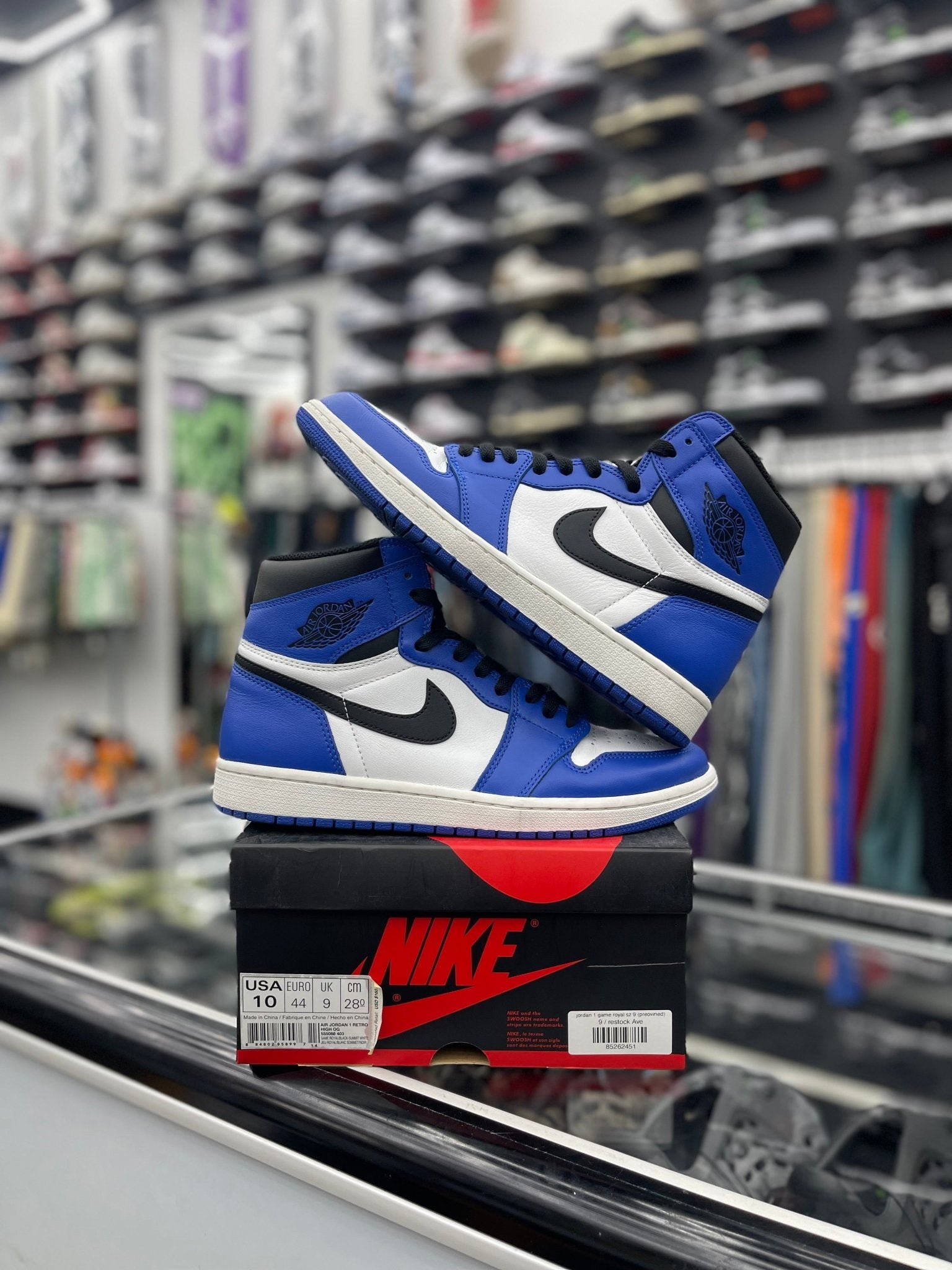 Jordan 1 Retro High Game Royal sz 10 (preowned) – Restock Ave Jordan 1 Retro High Game Royal sz 10 (preowned) – Restock Ave