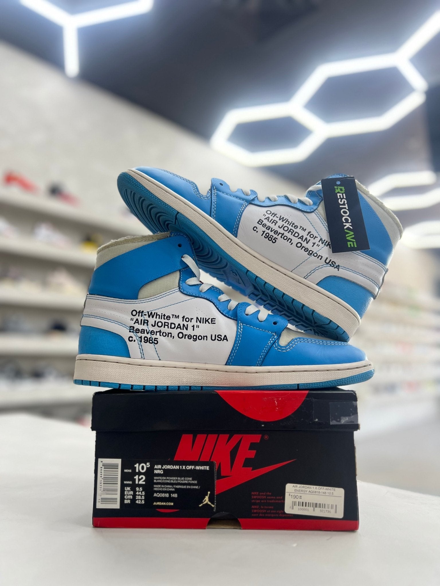 restock jordan off white
