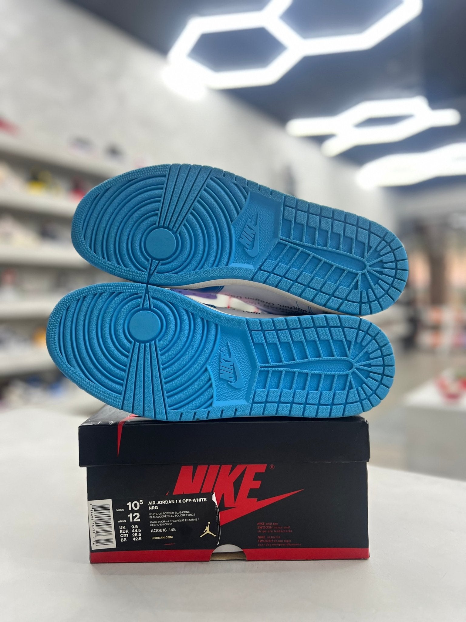 Jordan 1 Retro High Off - White University Blue Sz 10.5 (PREOWNED) - Restock AveJordan 1 Retro High Off - White University Blue Sz 10.5 (PREOWNED)Restock AveRestock Ave10.5Restock Ave