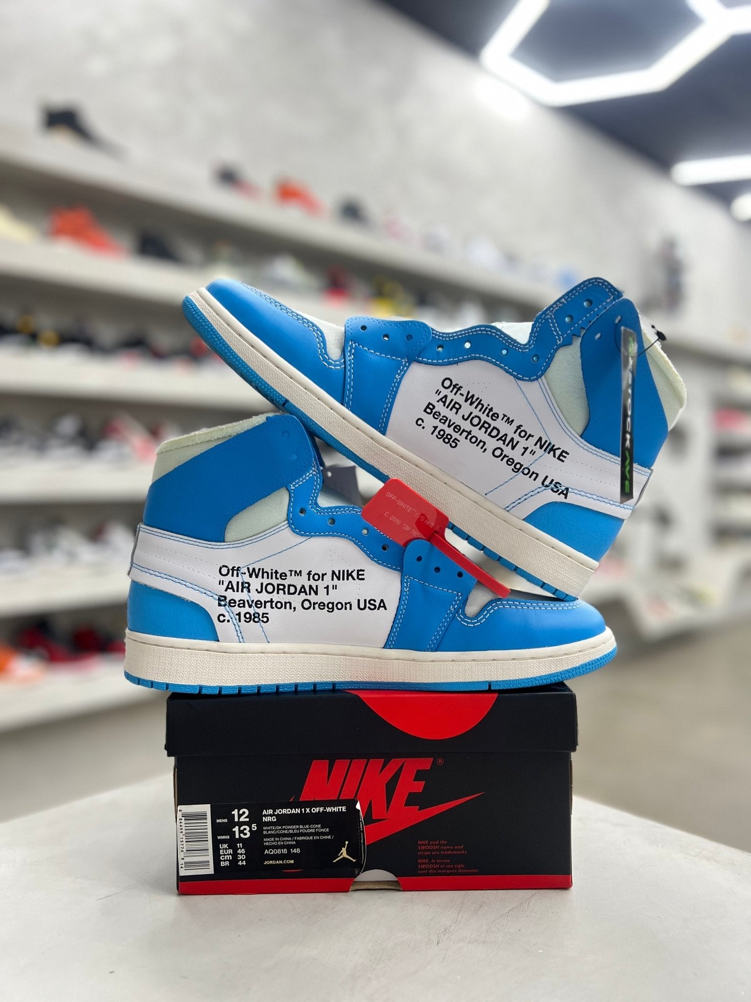 Jordan 1 Retro High Off - White University Blue Sz 12 (PREOWNED) - Restock AveJordan 1 Retro High Off - White University Blue Sz 12 (PREOWNED)Restock AveRestock Ave1295235955Restock Ave