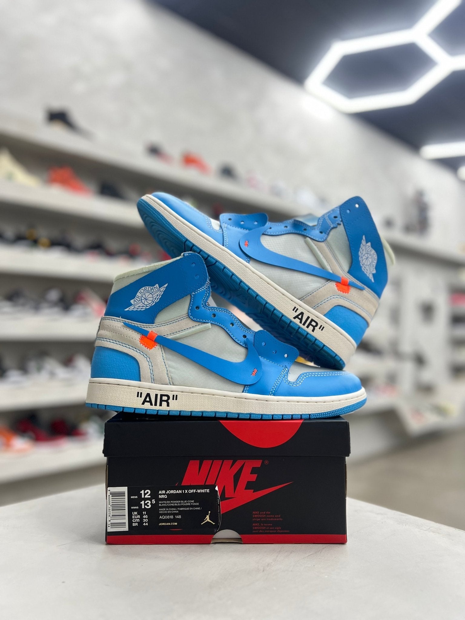 Jordan 1 Retro High Off - White University Blue Sz 12 (PREOWNED) - Restock AveJordan 1 Retro High Off - White University Blue Sz 12 (PREOWNED)Restock AveRestock Ave1295235955Restock Ave