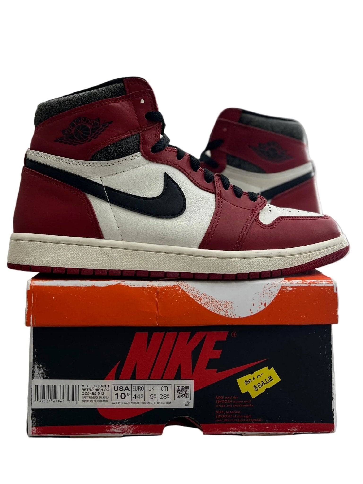 Jordan 1 Retro High OG Chicago Lost and Found Sz 10.5 (PREOWNED) - Restock AveJordan 1 Retro High OG Chicago Lost and Found Sz 10.5 (PREOWNED)Restock AveRestock Ave10.5Restock Ave