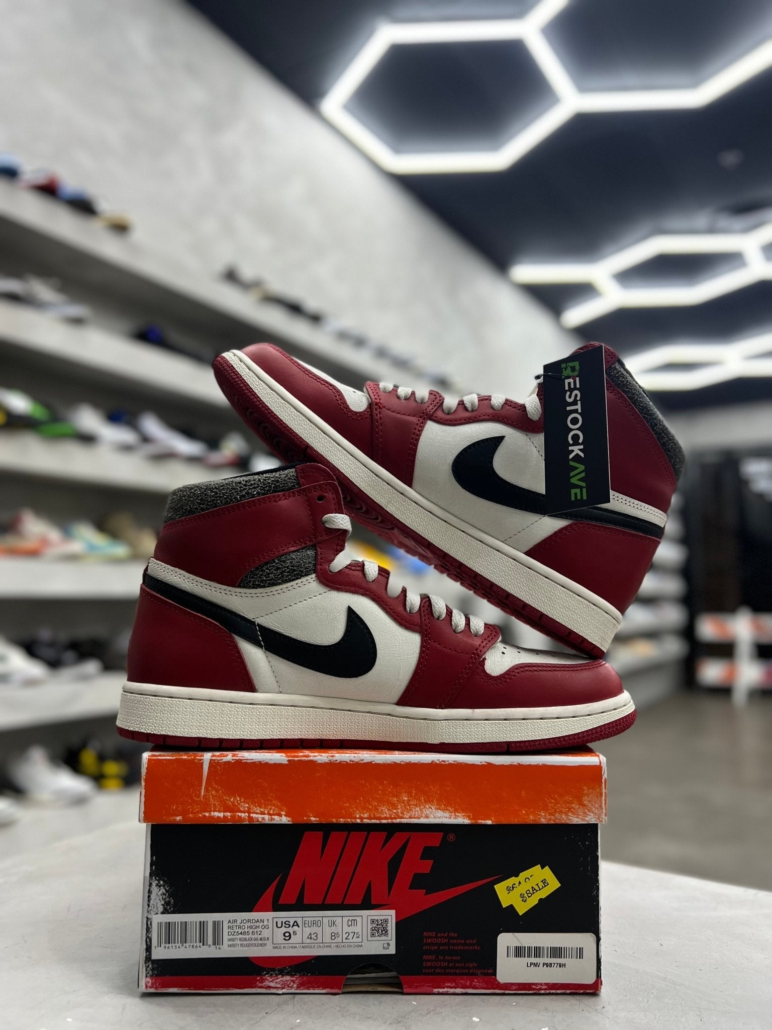 Jordan 1 Retro High OG Chicago Lost and Found Sz 9.5 (PREOWNED) - Restock AveJordan 1 Retro High OG Chicago Lost and Found Sz 9.5 (PREOWNED)Restock AveRestock Ave9.5Restock Ave