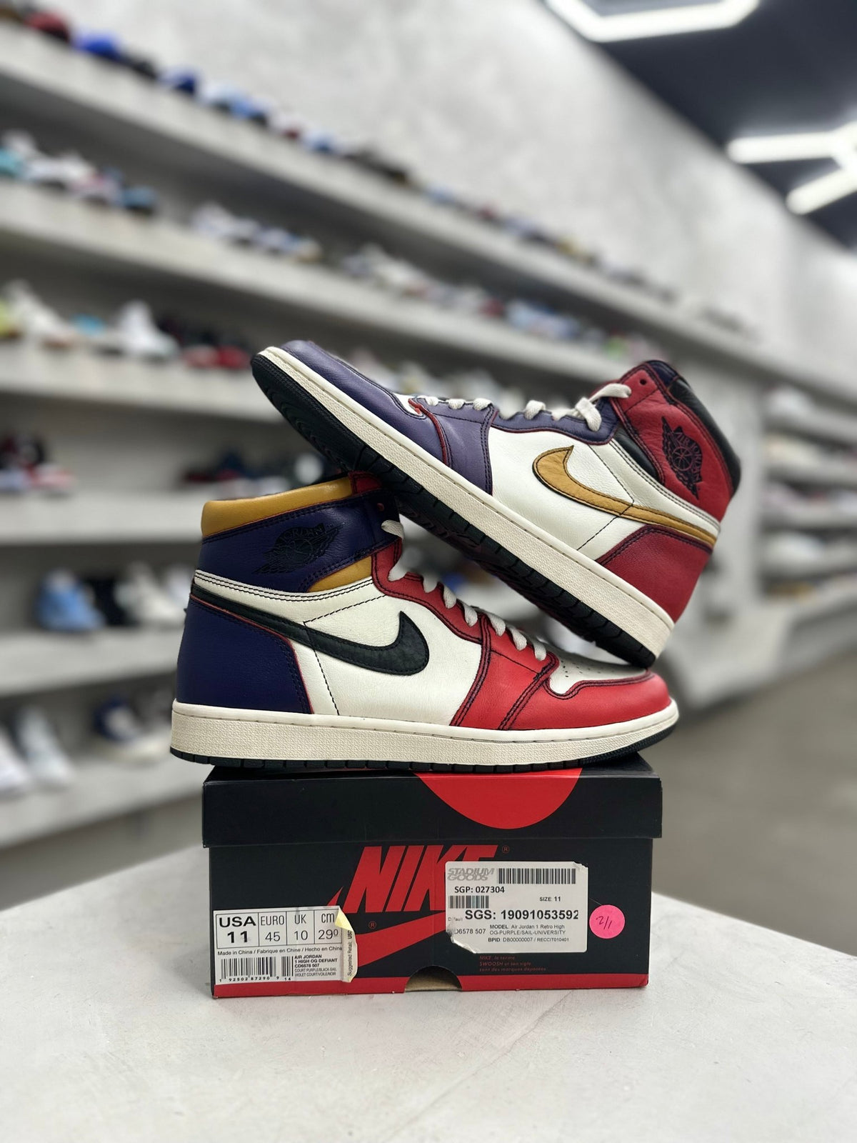 Jordan 1 Retro High OG Defiant SB LA to Chicago Sz 11 (PREOWNED) - Restock AveJordan 1 Retro High OG Defiant SB LA to Chicago Sz 11 (PREOWNED)Restock AveRestock Ave11Restock Ave