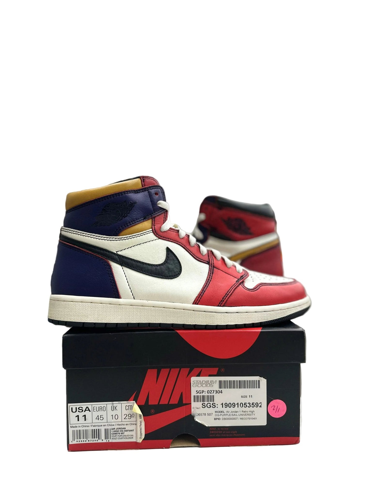 Jordan 1 Retro High OG Defiant SB LA to Chicago Sz 11 (PREOWNED) - Restock AveJordan 1 Retro High OG Defiant SB LA to Chicago Sz 11 (PREOWNED)Restock AveRestock Ave11Restock Ave