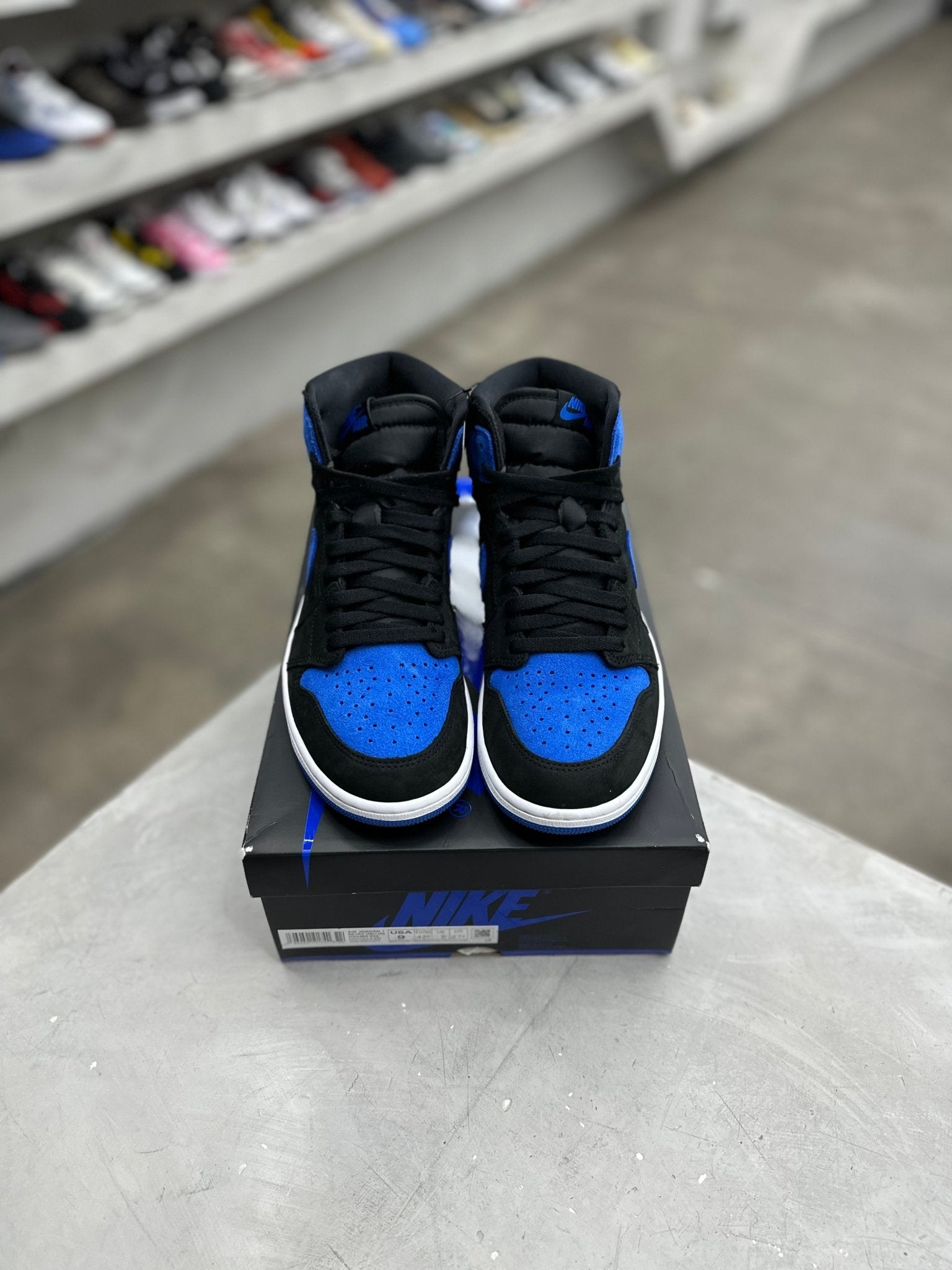 Jordan 1 Retro High OG Royal Reimagined Sz 9 (PREOWNED) - Restock AveJordan 1 Retro High OG Royal Reimagined Sz 9 (PREOWNED)Restock AveRestock Ave9Restock Ave