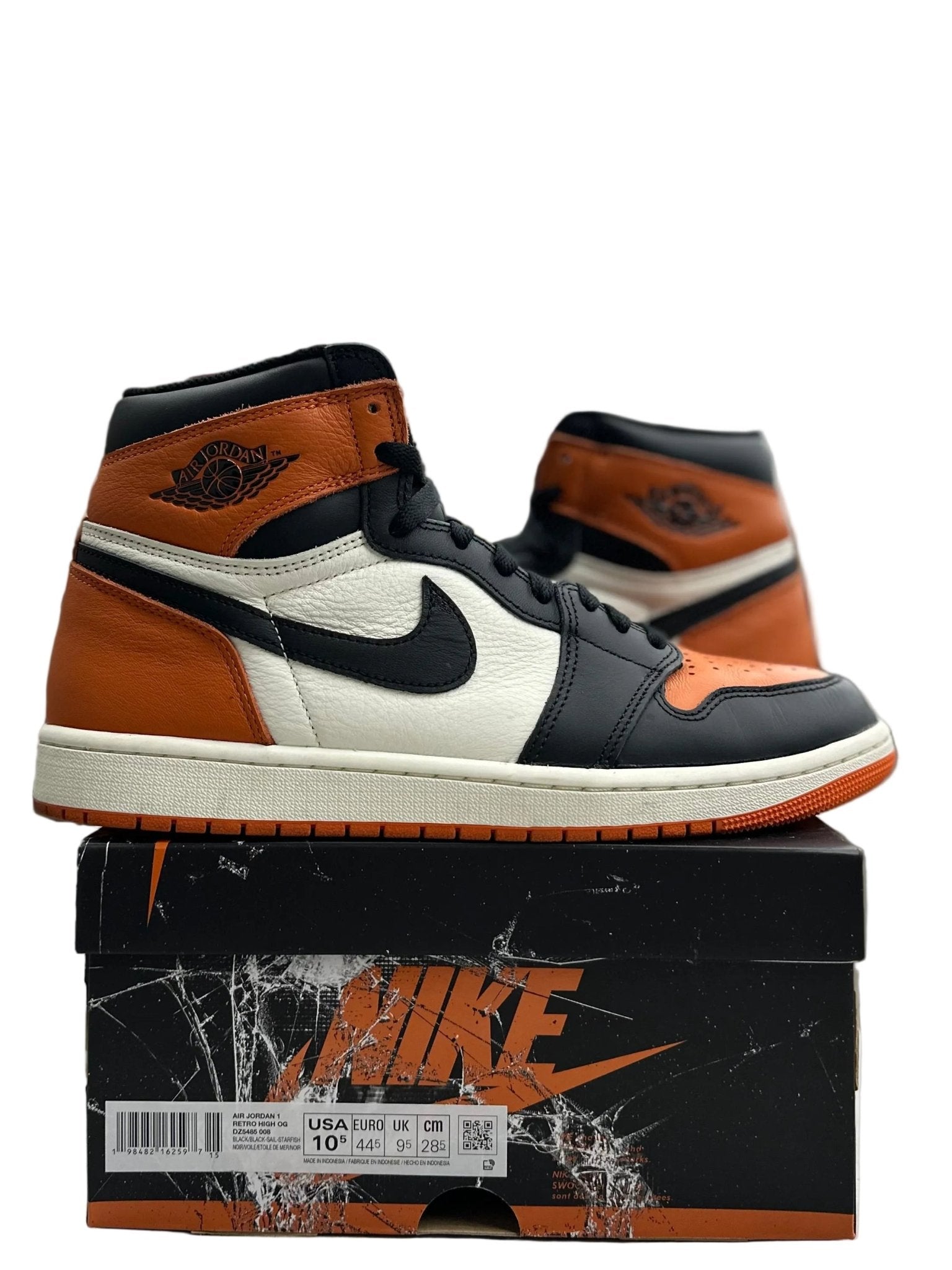 Jordan 1 Retro High OG Shattered Backboard Sz 10.5 (PREOWNED) - Restock AveJordan 1 Retro High OG Shattered Backboard Sz 10.5 (PREOWNED)Restock AveRestock Ave10.532718195Restock Ave