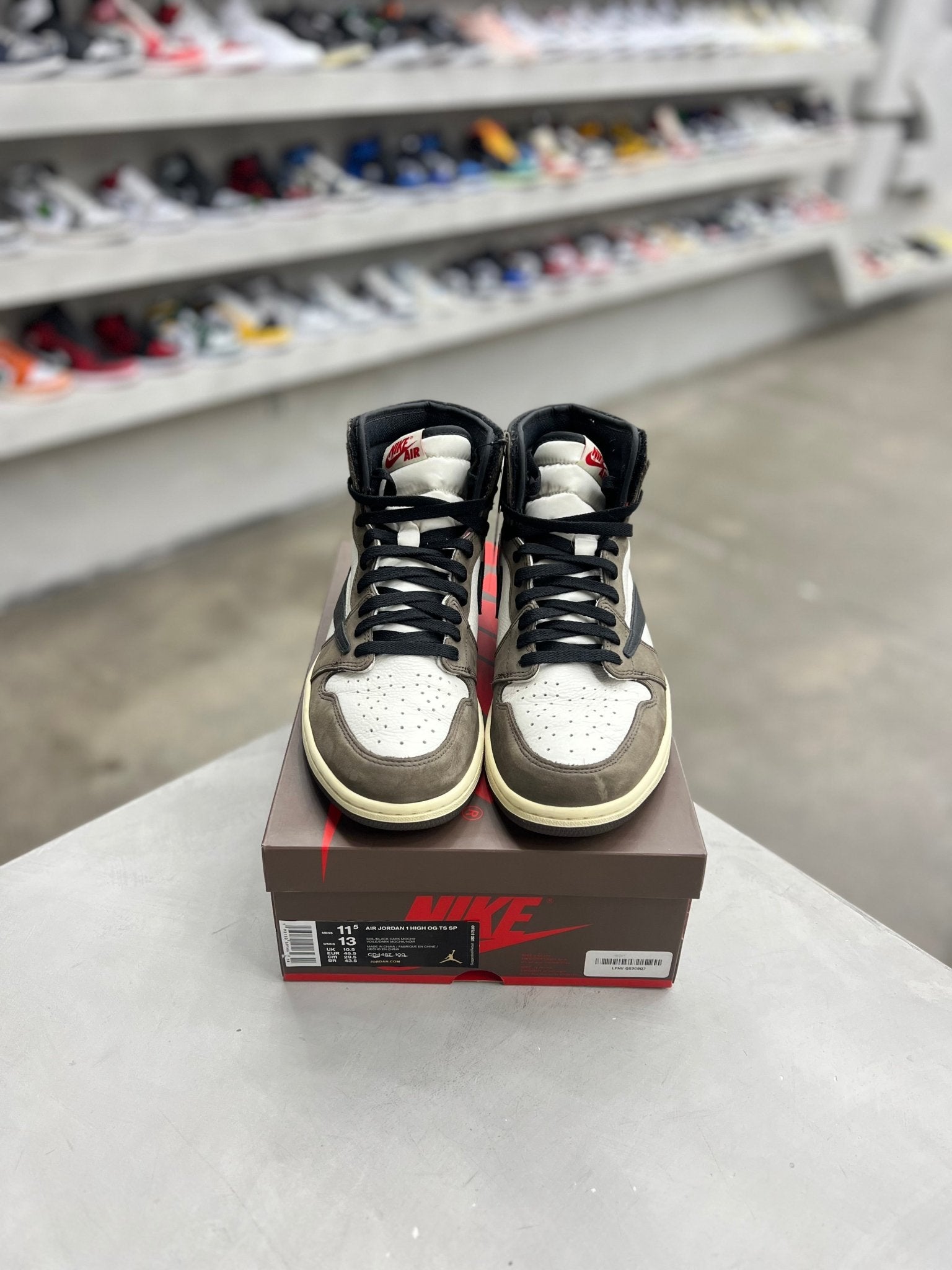 Jordan 1 Retro High OG SP Travis Scott Mocha Sz 11.5 (PREOWNED) - Restock AveJordan 1 Retro High OG SP Travis Scott Mocha Sz 11.5 (PREOWNED)Restock AveRestock Ave11.550261363Restock Ave
