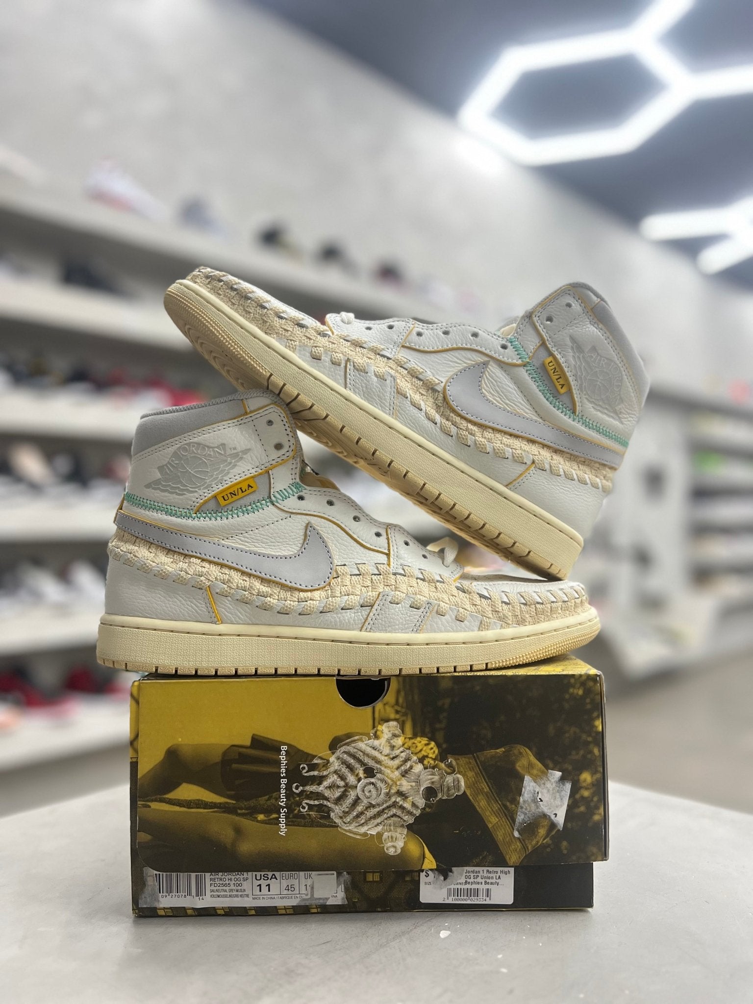 Jordan 1 Retro High OG SP Union LA Bephies Beauty Supply Summer of '96 Sz 11 (PREOWNED) - Restock AveJordan 1 Retro High OG SP Union LA Bephies Beauty Supply Summer of '96 Sz 11 (PREOWNED)Restock AveRestock Ave11Restock Ave