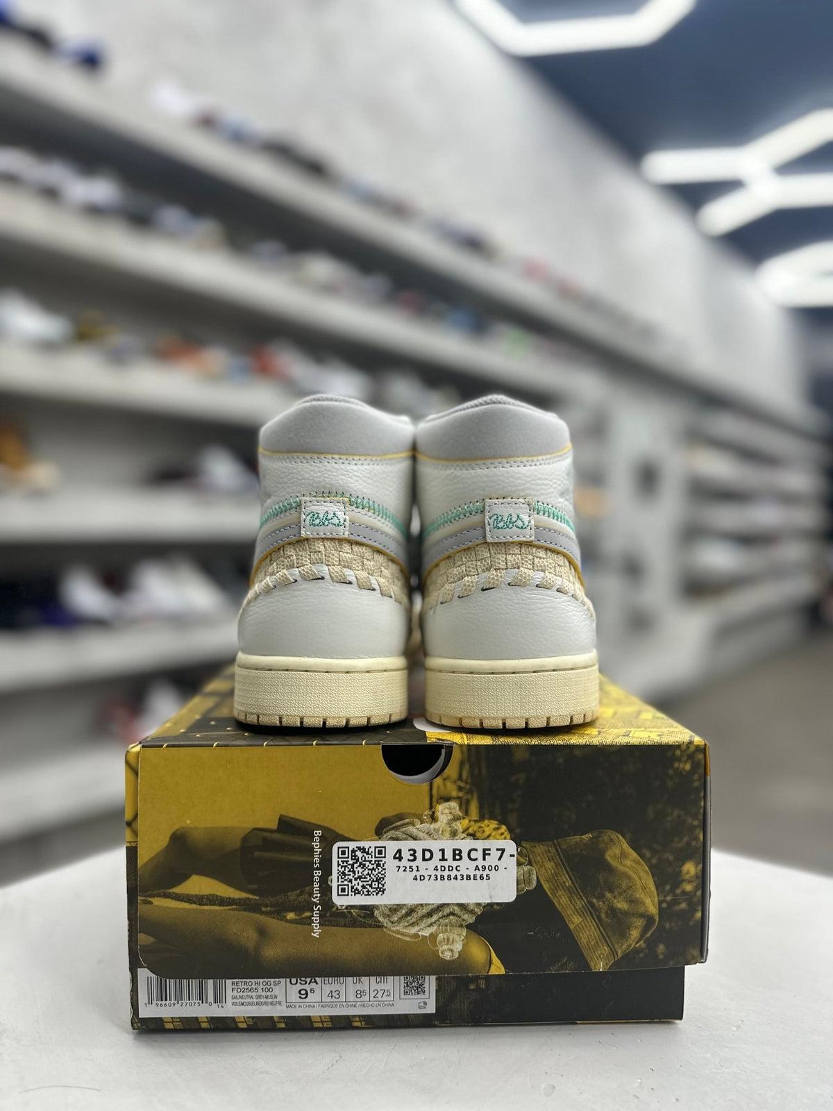 Jordan 1 Retro High OG SP Union LA Bephies Beauty Supply Summer of '96 Sz 9.5 (PREOWNED) - Restock AveJordan 1 Retro High OG SP Union LA Bephies Beauty Supply Summer of '96 Sz 9.5 (PREOWNED)Restock AveRestock Ave9.5Restock Ave