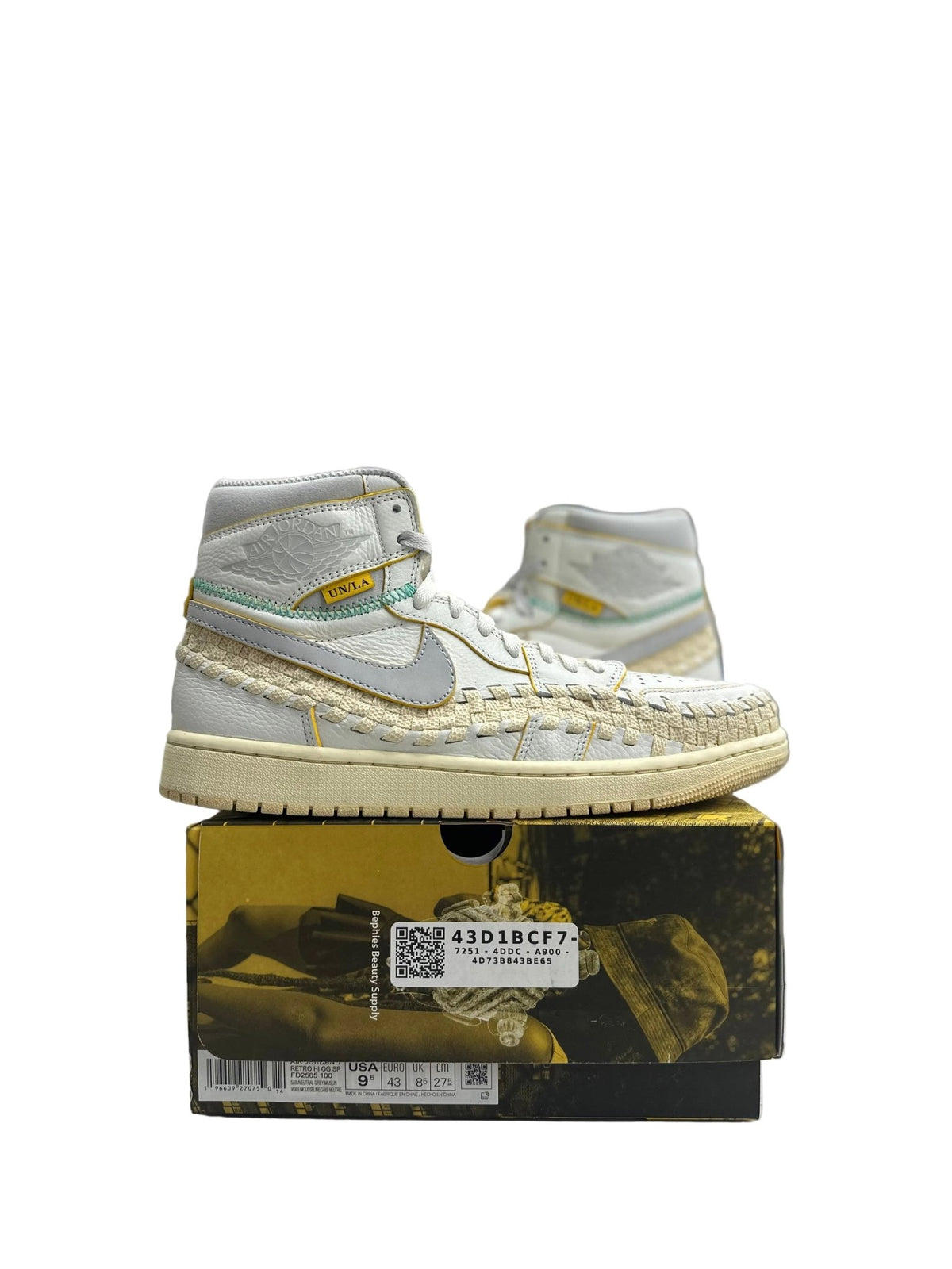 Jordan 1 Retro High OG SP Union LA Bephies Beauty Supply Summer of '96 Sz 9.5 (PREOWNED) - Restock AveJordan 1 Retro High OG SP Union LA Bephies Beauty Supply Summer of '96 Sz 9.5 (PREOWNED)Restock AveRestock Ave9.5Restock Ave