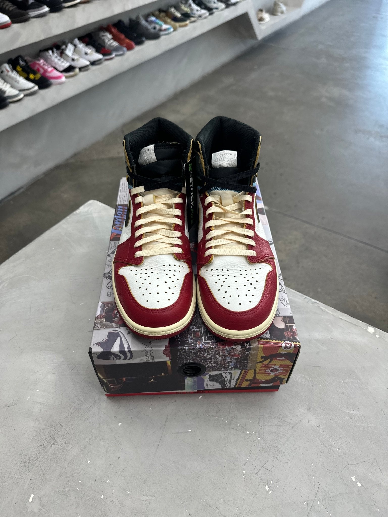 Jordan 1 Retro High OG SP Union LA Chicago Shadow Sz 9 (PREOWNED) - Restock AveJordan 1 Retro High OG SP Union LA Chicago Shadow Sz 9 (PREOWNED)Restock AveRestock Ave9Restock Ave