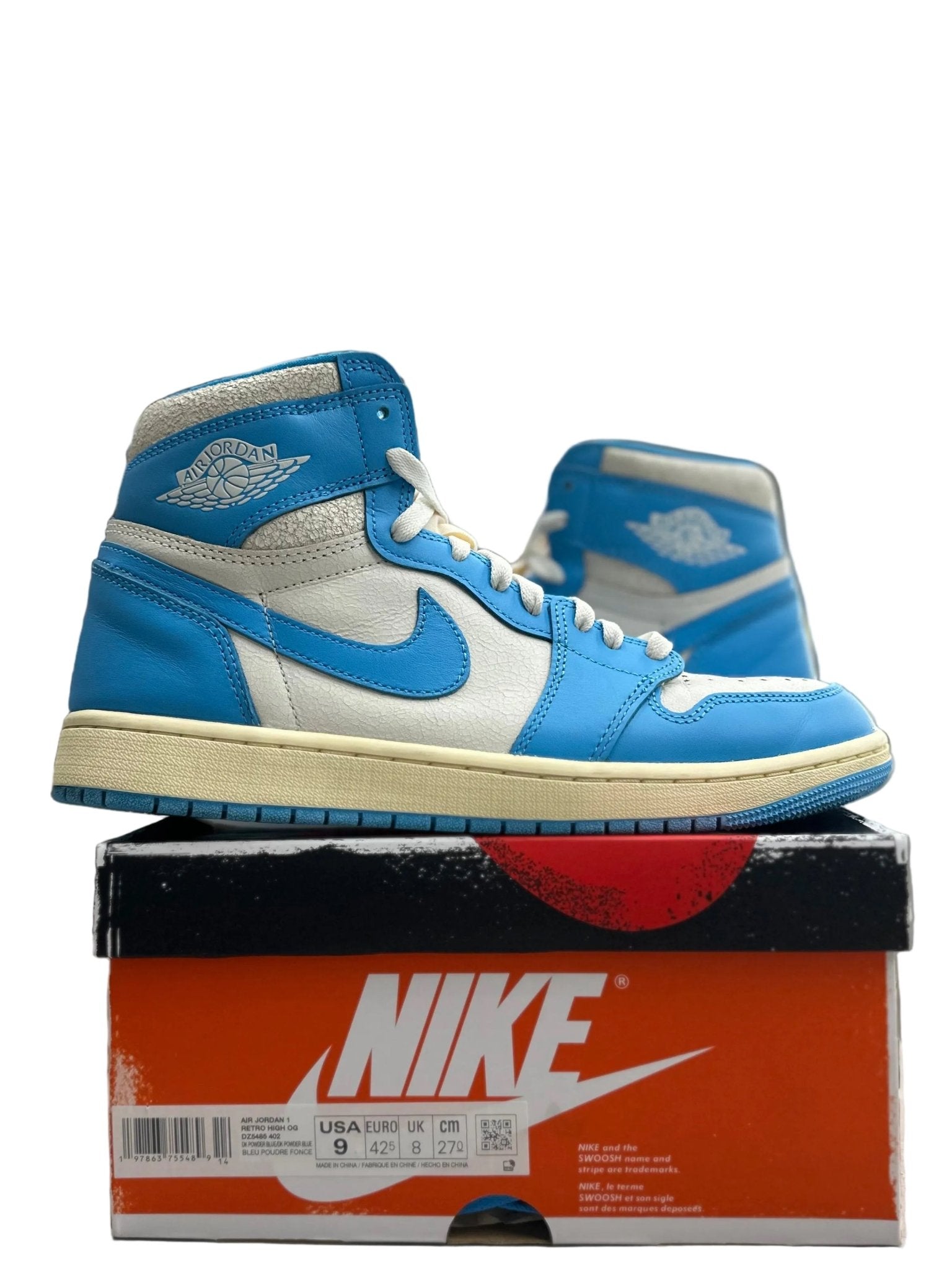 Jordan 1 Retro High OG UNC Reimagined Sz 9 (PREOWNED) - Restock AveJordan 1 Retro High OG UNC Reimagined Sz 9 (PREOWNED)Restock AveRestock Ave9Restock Ave