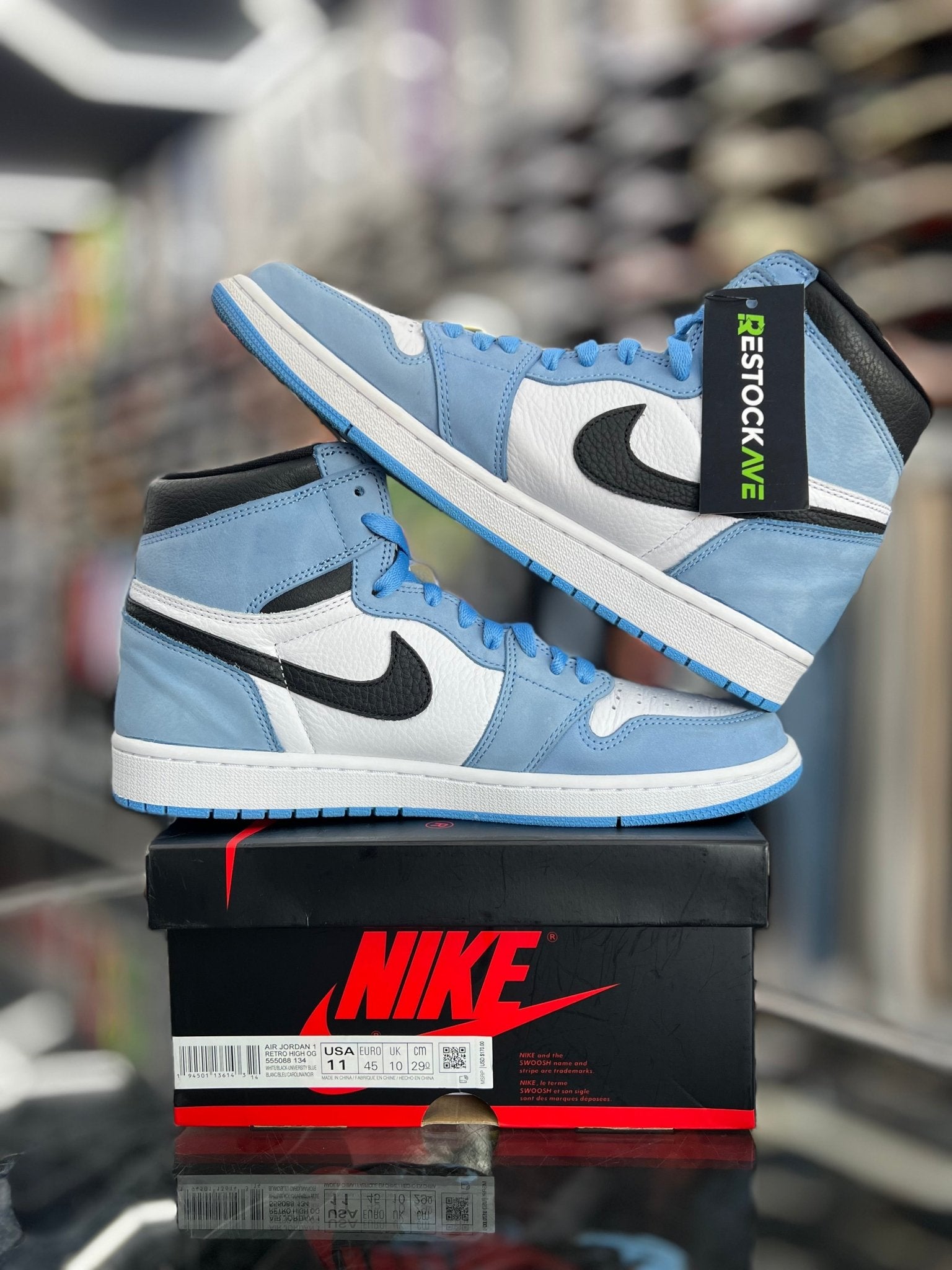 Jordan 1 retro high og university blue (PREOWNED) Sz 11 – Restock Ave