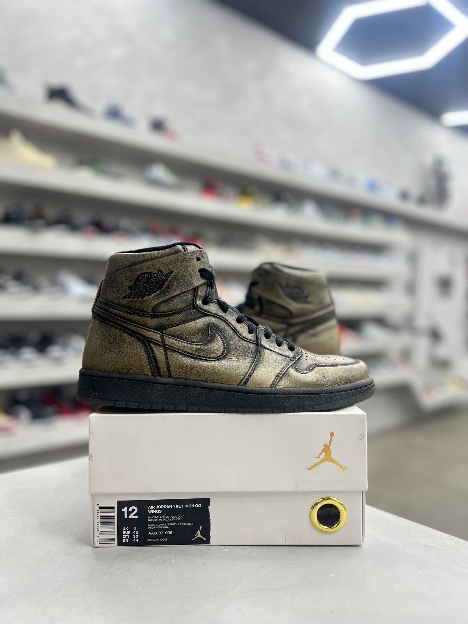 Jordan 1 Retro High OG Wings Sz 12 (PREOWNED) - Restock AveJordan 1 Retro High OG Wings Sz 12 (PREOWNED)Restock AveRestock Ave12Restock Ave