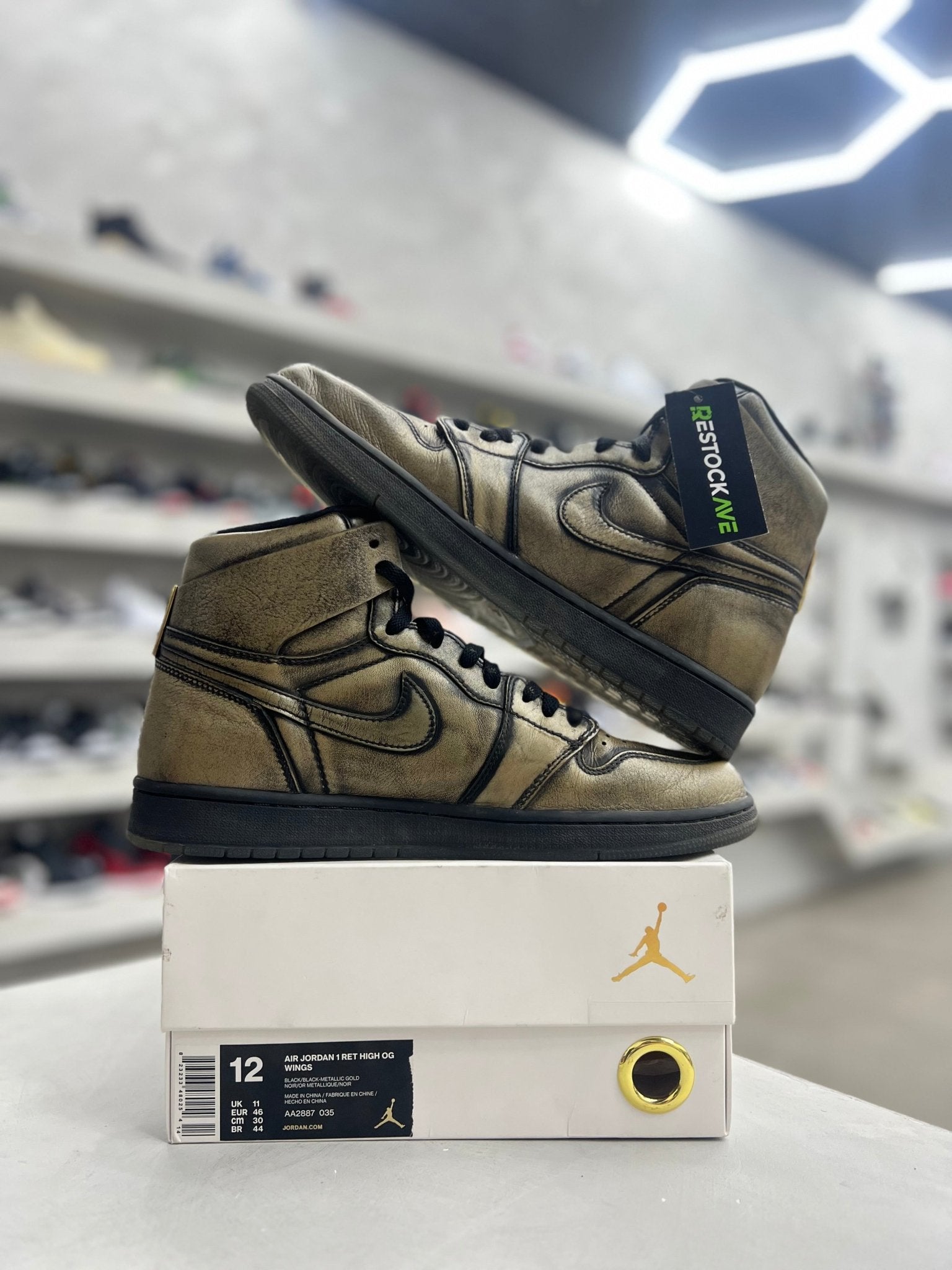 Jordan 1 Retro High OG Wings Sz 12 (PREOWNED) - Restock AveJordan 1 Retro High OG Wings Sz 12 (PREOWNED)Restock AveRestock Ave12Restock Ave