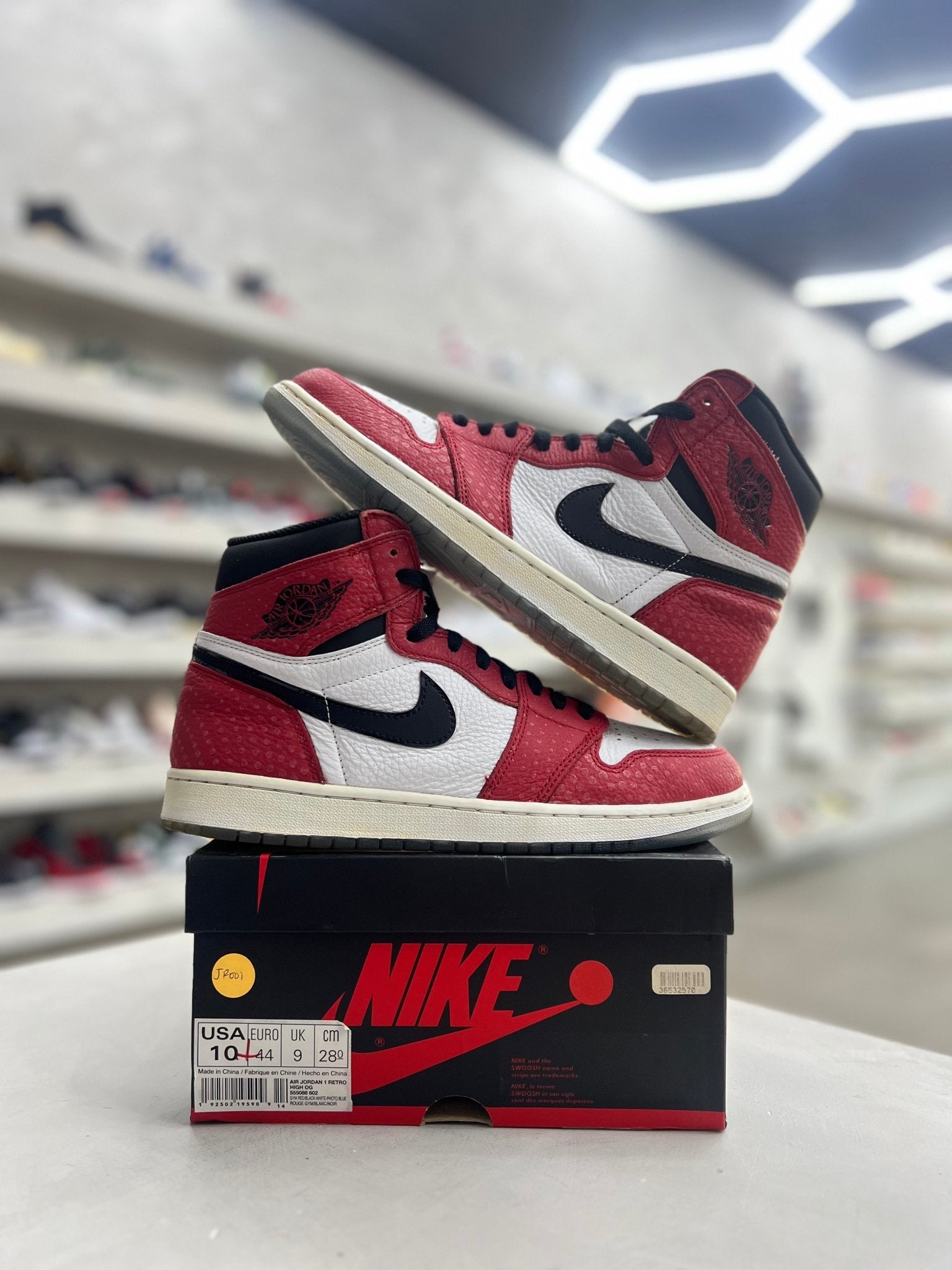 Jordan 1 Retro High Spider - Man Origin Story Sz 10 (PREOWNED) - Restock AveJordan 1 Retro High Spider - Man Origin Story Sz 10 (PREOWNED)Restock AveRestock Ave10Restock Ave