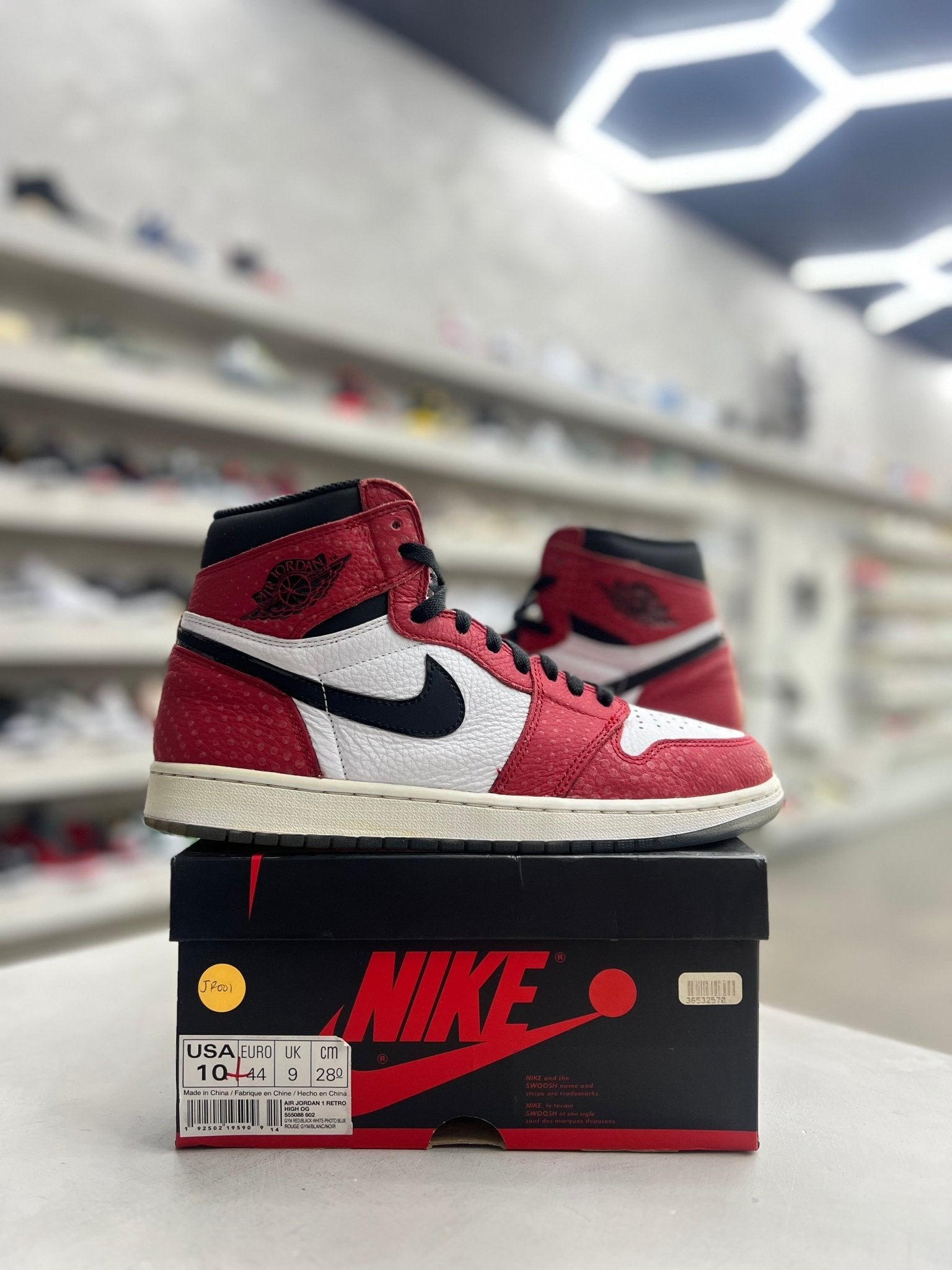 Jordan 1 Retro High Spider - Man Origin Story Sz 10 (PREOWNED) - Restock AveJordan 1 Retro High Spider - Man Origin Story Sz 10 (PREOWNED)Restock AveRestock Ave10Restock Ave