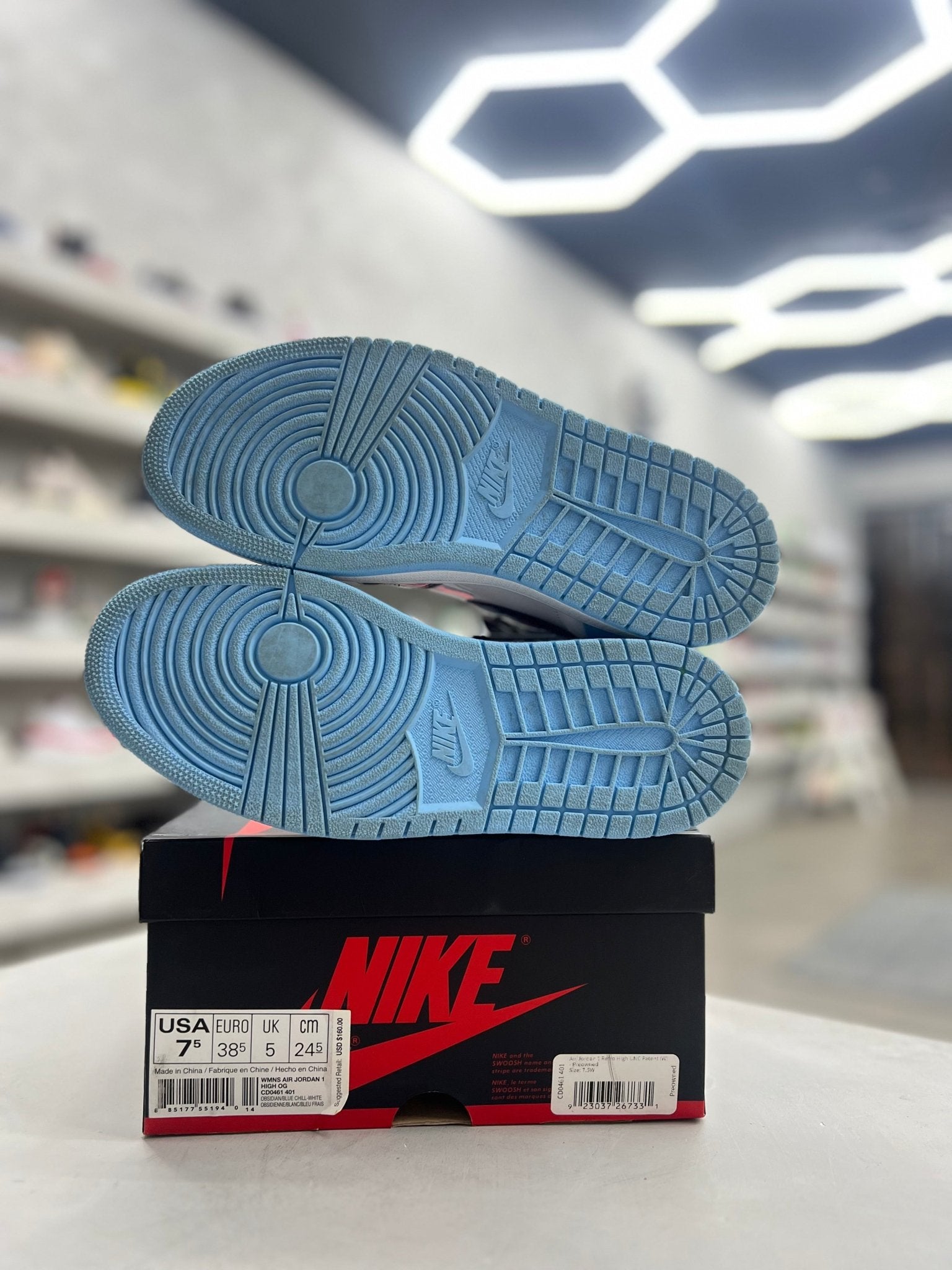 jordan 1 unc chicago patent