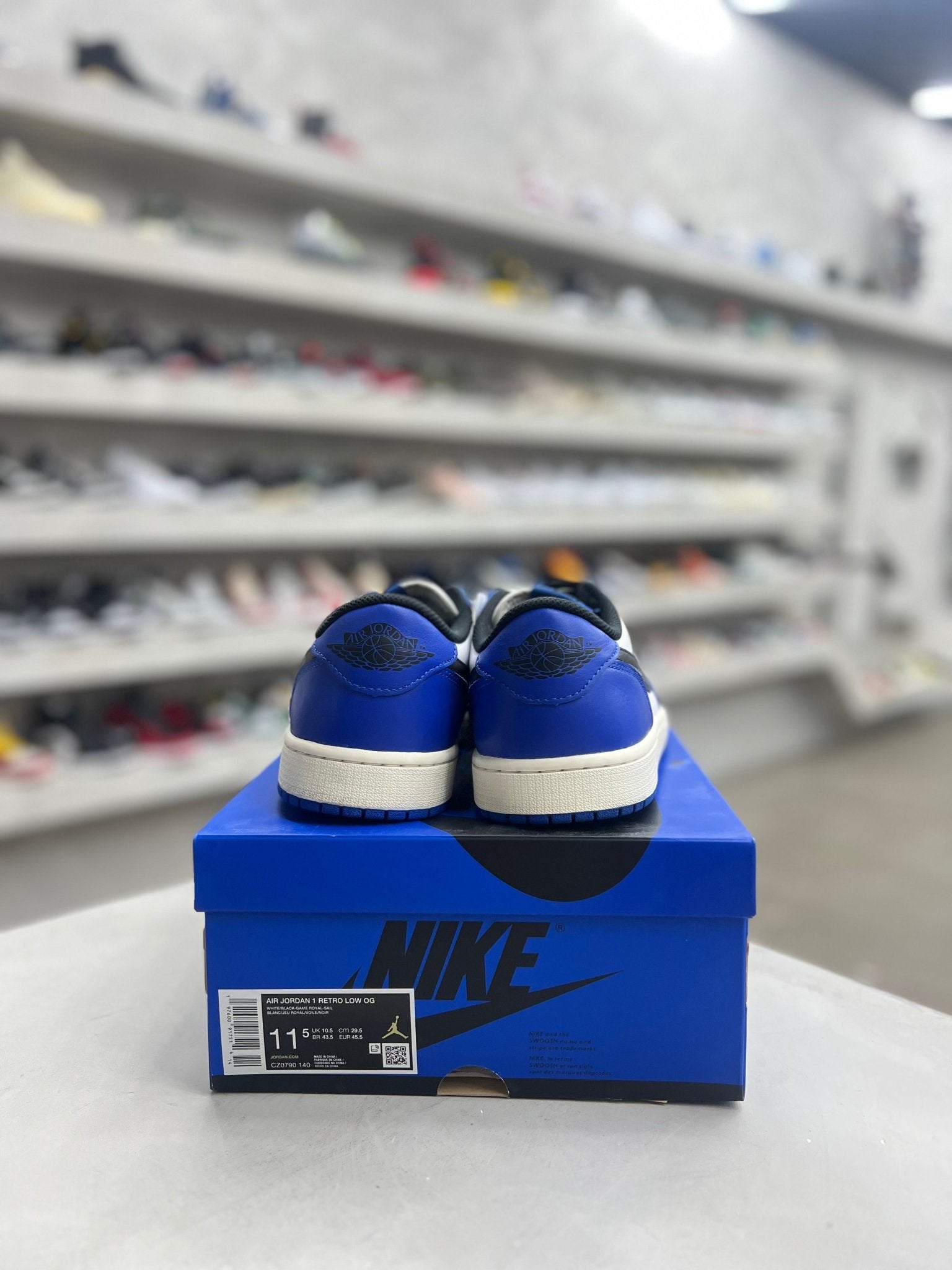 Jordan 1 Retro Low OG Game Royal Sz 11.5 (PREOWNED) - Restock AveJordan 1 Retro Low OG Game Royal Sz 11.5 (PREOWNED)Restock AveRestock Ave11.5Restock Ave