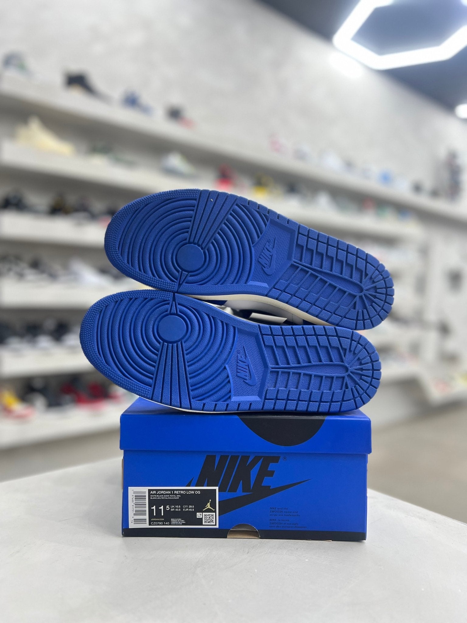 Jordan 1 Retro Low OG Game Royal Sz 11.5 (PREOWNED) - Restock AveJordan 1 Retro Low OG Game Royal Sz 11.5 (PREOWNED)Restock AveRestock Ave11.5Restock Ave