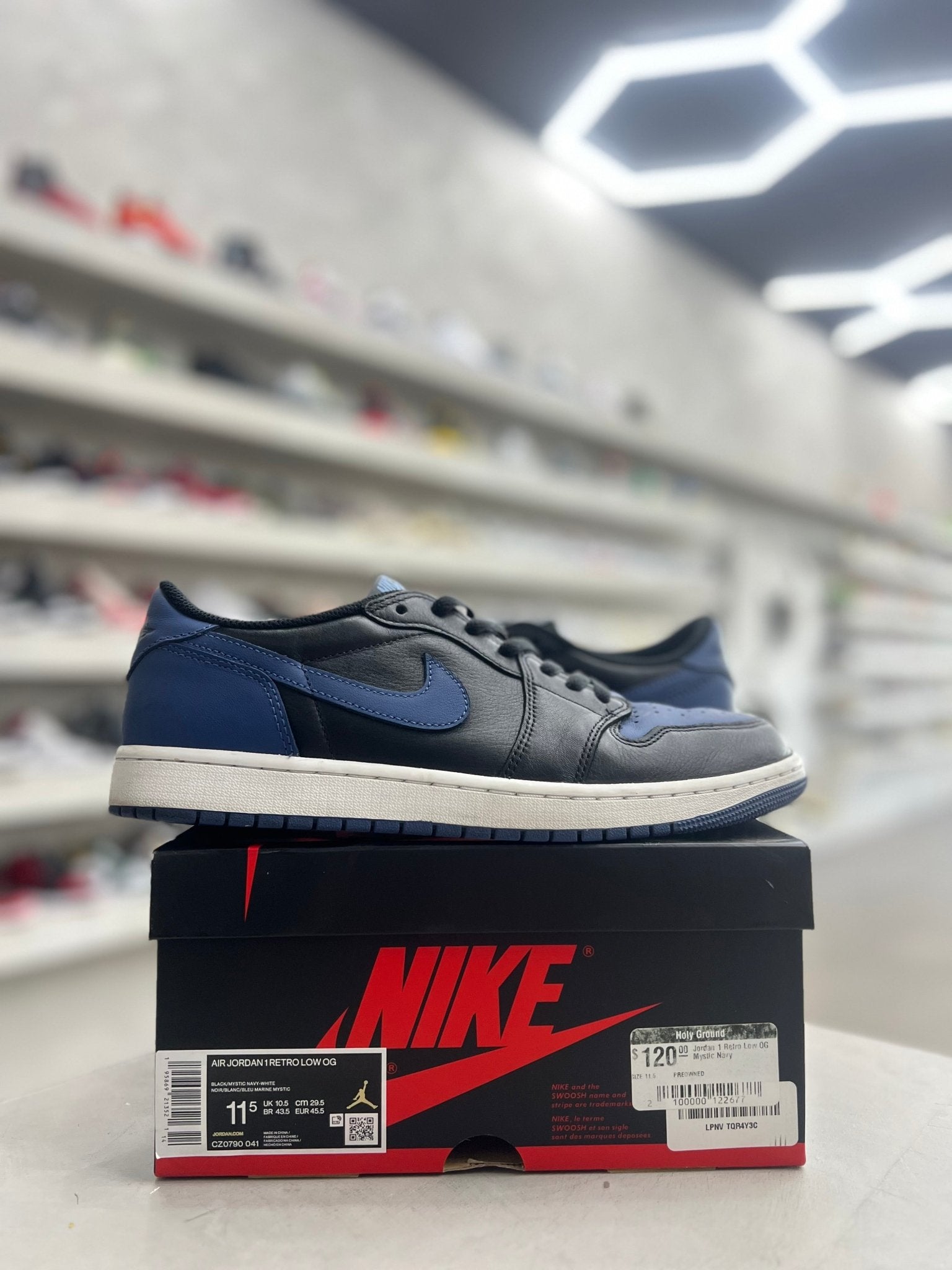 Jordan 1 Retro Low OG Mystic Navy Sz 11.5 (PREOWNED) - Restock AveJordan 1 Retro Low OG Mystic Navy Sz 11.5 (PREOWNED)Restock AveRestock Ave11.5Restock Ave
