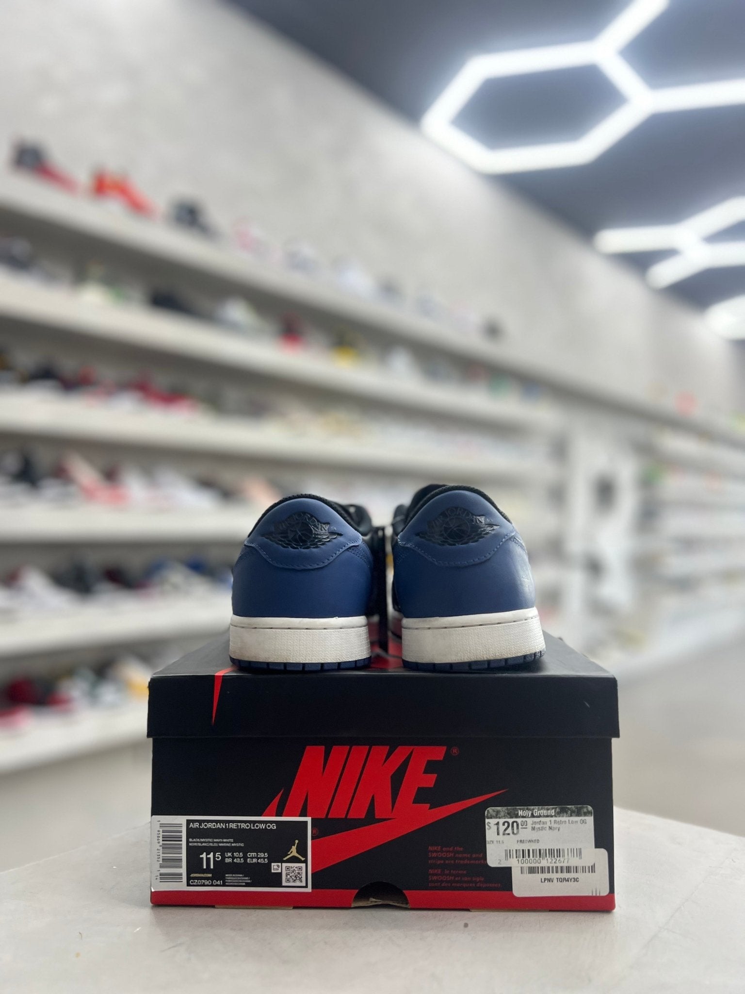 Jordan 1 Retro Low OG Mystic Navy Sz 11.5 (PREOWNED) - Restock AveJordan 1 Retro Low OG Mystic Navy Sz 11.5 (PREOWNED)Restock AveRestock Ave11.5Restock Ave