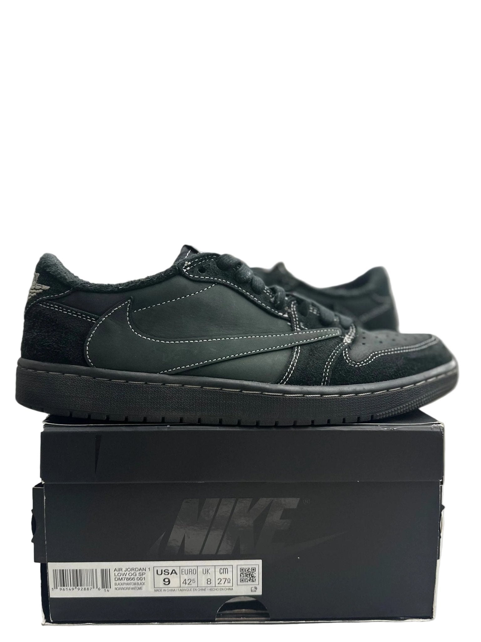 Jordan 1 Retro Low OG SP Travis Scott Black Phantom Sz 9 (PREOWNED) - Restock AveJordan 1 Retro Low OG SP Travis Scott Black Phantom Sz 9 (PREOWNED)Restock AveRestock Ave9Restock Ave