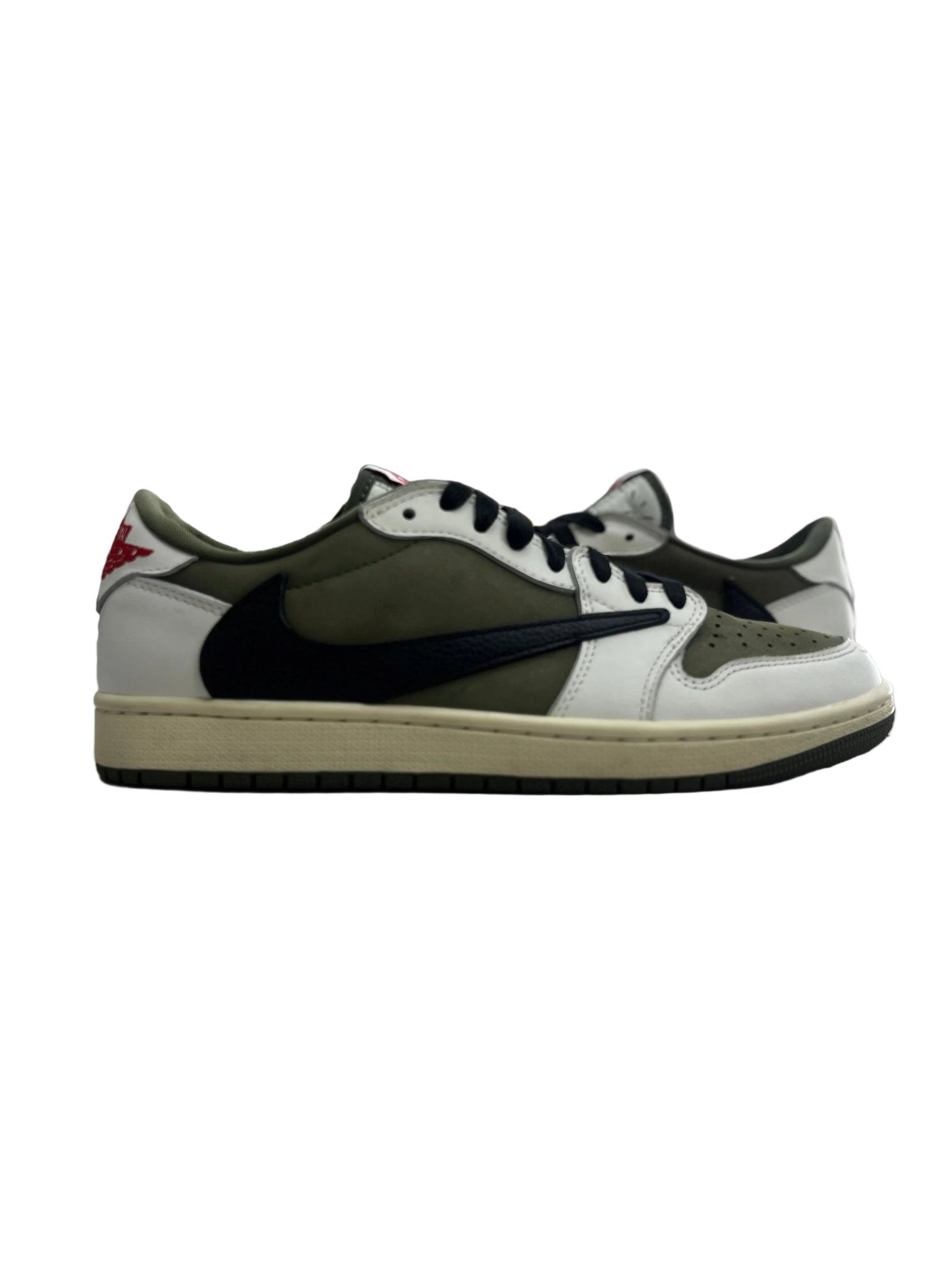 Jordan 1 Retro Low OG SP Travis Scott Medium Olive Sz 9.5 (PREOWNED) (NO BOX) - Restock AveJordan 1 Retro Low OG SP Travis Scott Medium Olive Sz 9.5 (PREOWNED) (NO BOX)Restock AveRestock Ave9.5Restock Ave