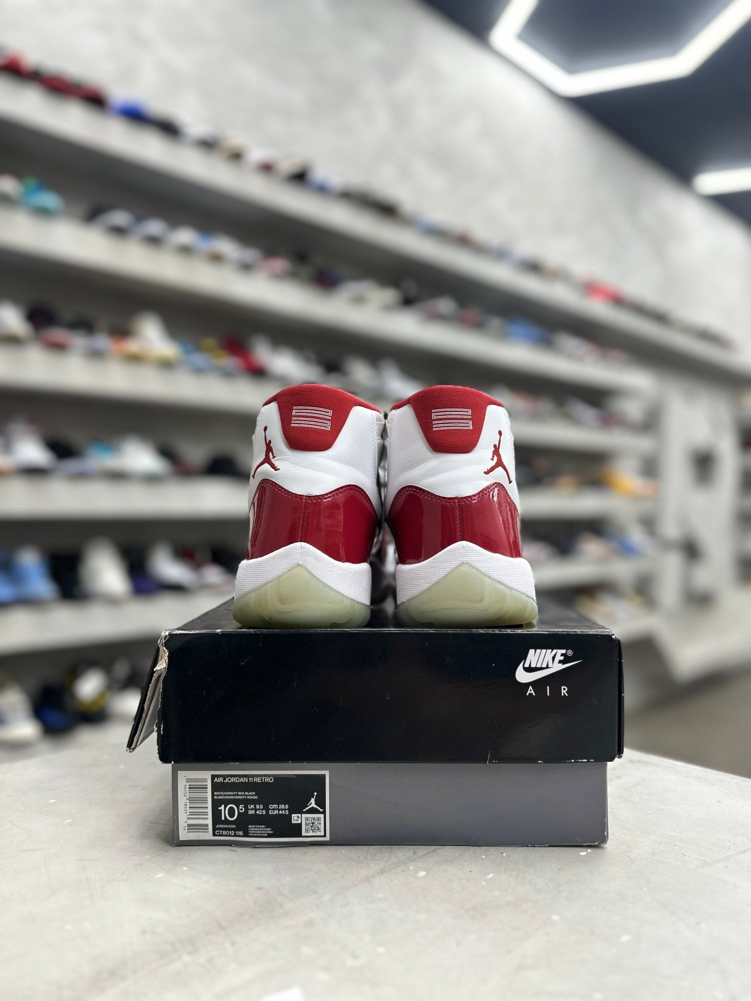 Jordan 11 Retro Cherry Sz 10.5 (PREOWNED) - Restock AveJordan 11 Retro Cherry Sz 10.5 (PREOWNED)Restock AveRestock Ave10.5Restock Ave