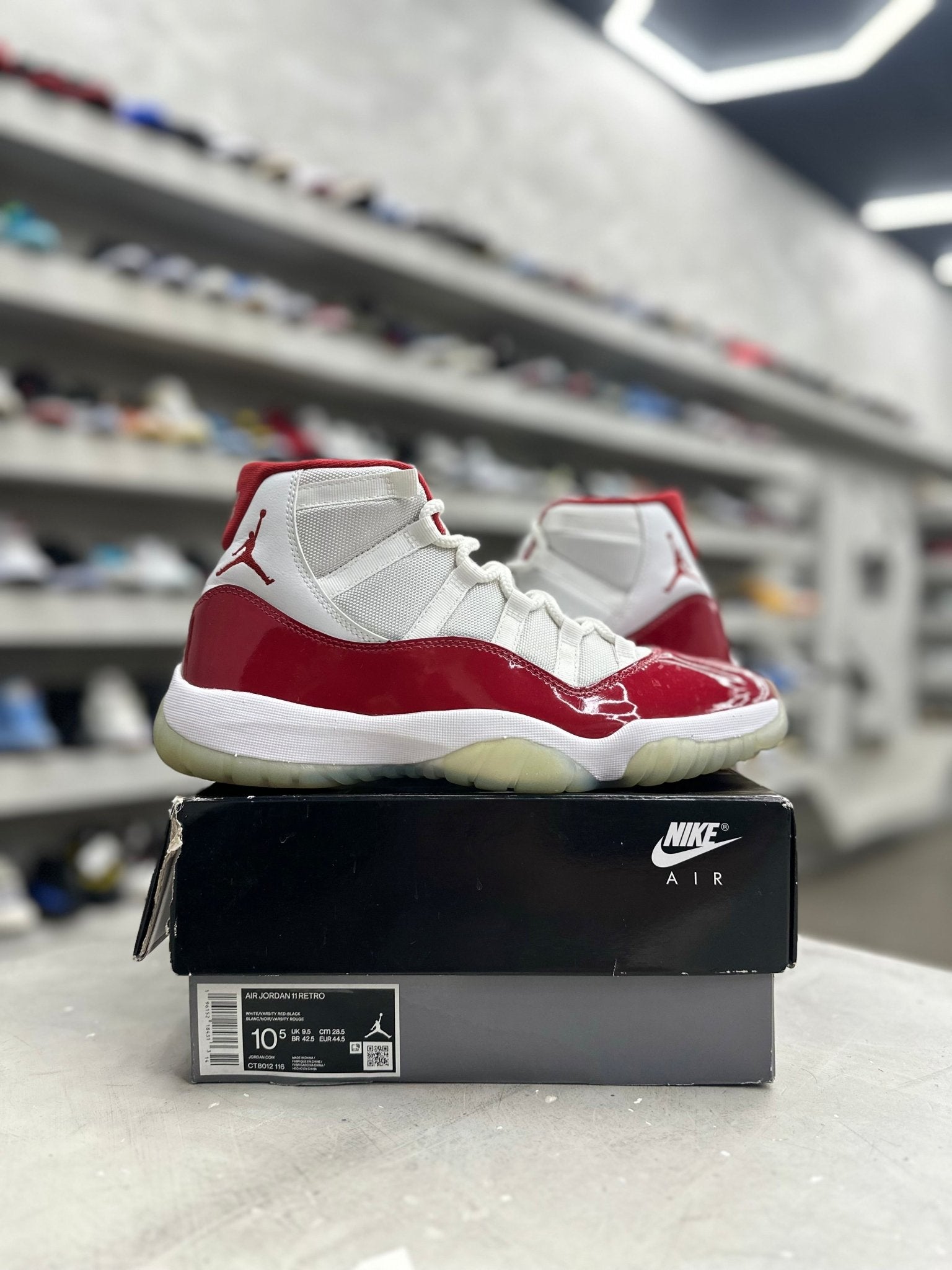 Jordan 11 Retro Cherry Sz 10.5 (PREOWNED) - Restock AveJordan 11 Retro Cherry Sz 10.5 (PREOWNED)Restock AveRestock Ave10.5Restock Ave
