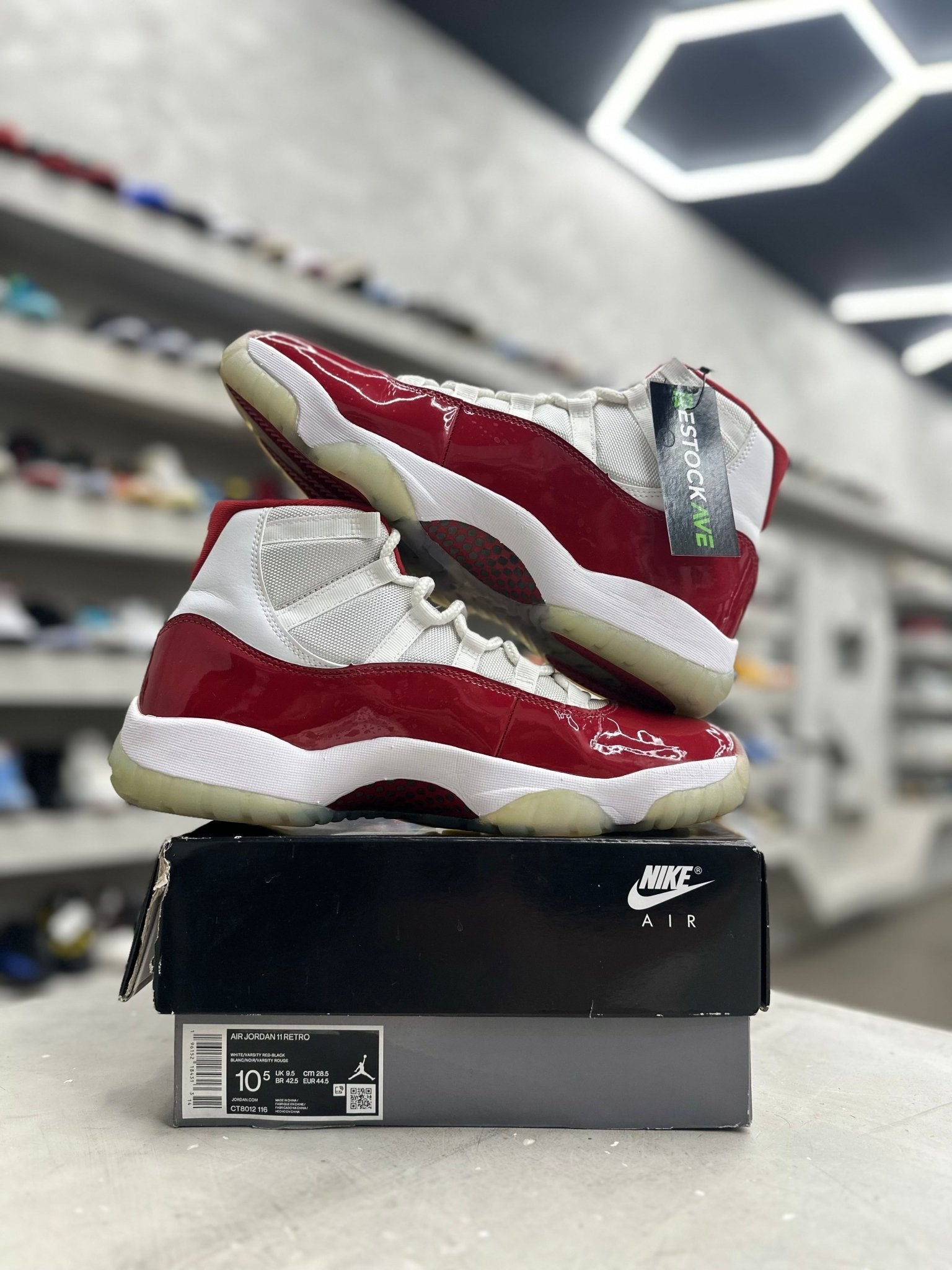 Jordan 11 Retro Cherry Sz 10.5 (PREOWNED) - Restock AveJordan 11 Retro Cherry Sz 10.5 (PREOWNED)Restock AveRestock Ave10.5Restock Ave